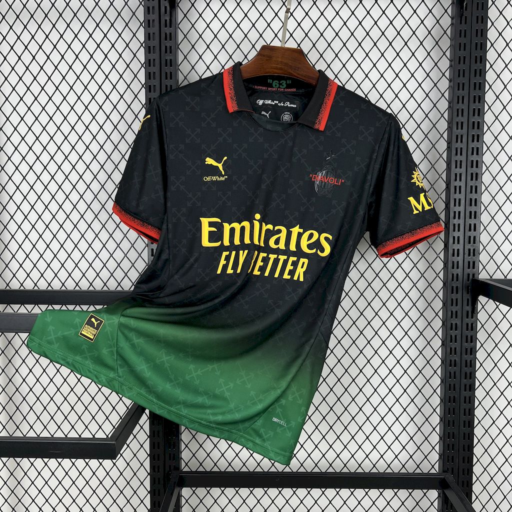 AC Milan 24-25 Black Green “Diavoli” Special Edition Jersey - Fans Version - JerseysGala