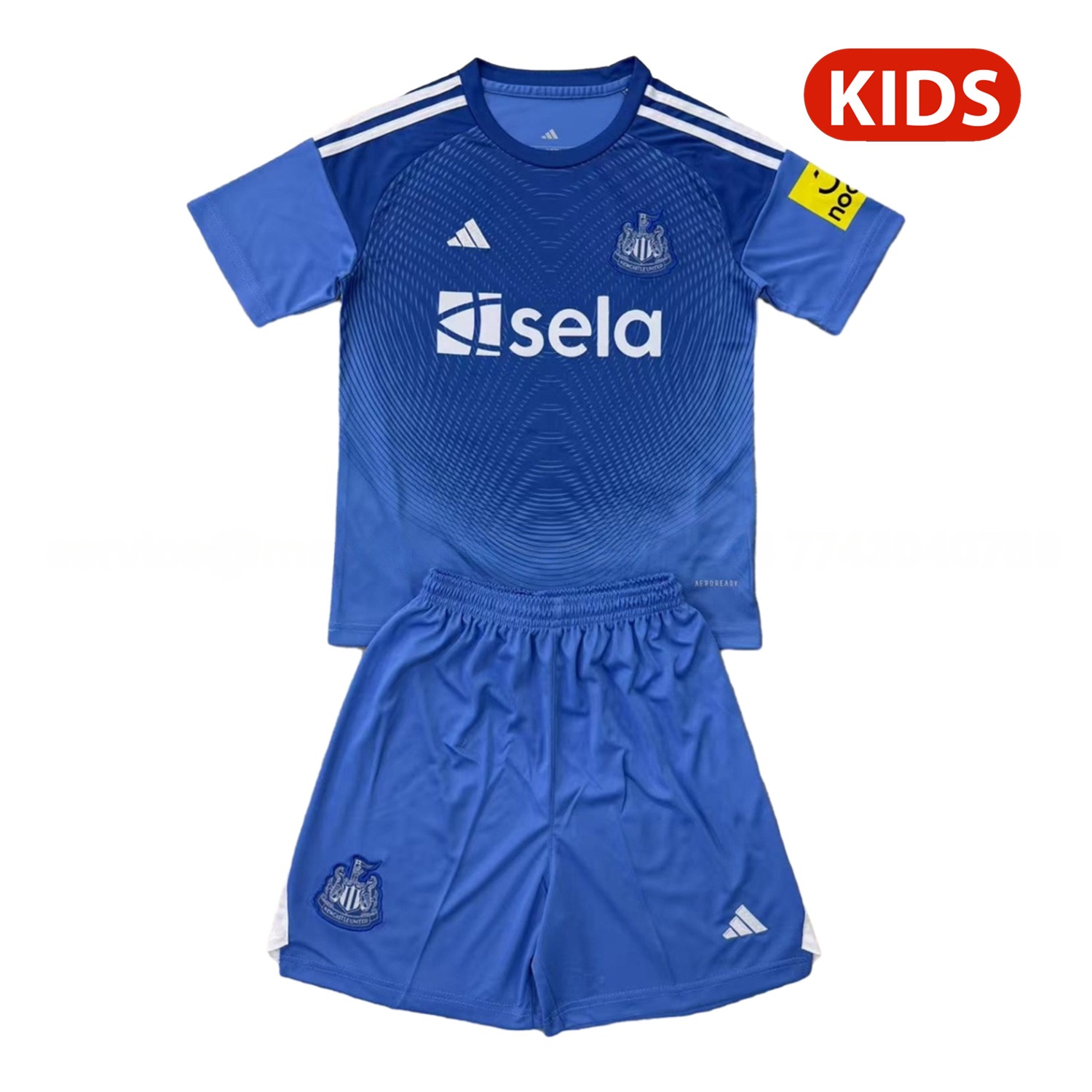 Newcastle United 25-26 Blue Goalkeeper Kids Kit - JerseysGala