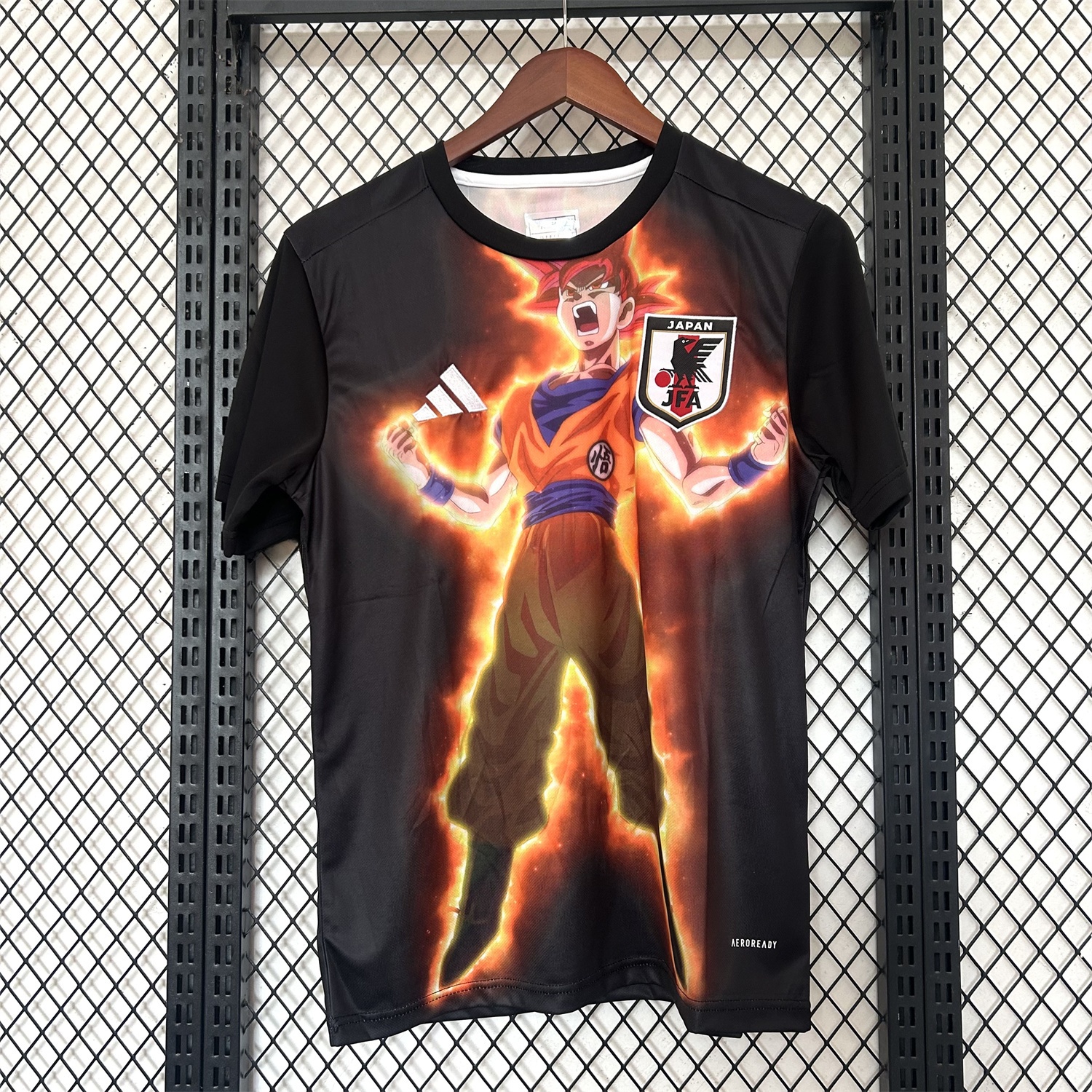 Japan 25-26 Red Hair Son Goku Black Special Edition Jersey - Fans Version - JerseysGala