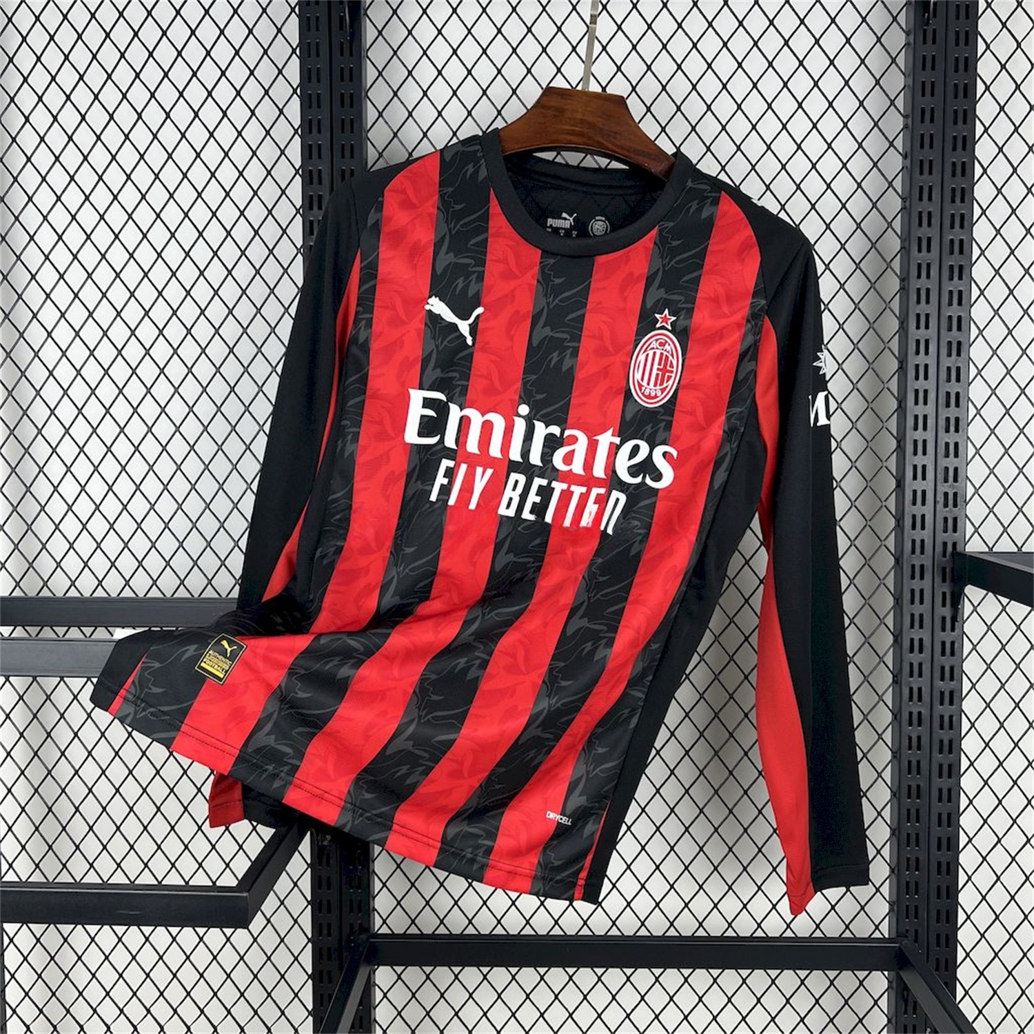 AC Milan 25-26 Home Long Sleeves Jersey - Fans Version - JerseysGala
