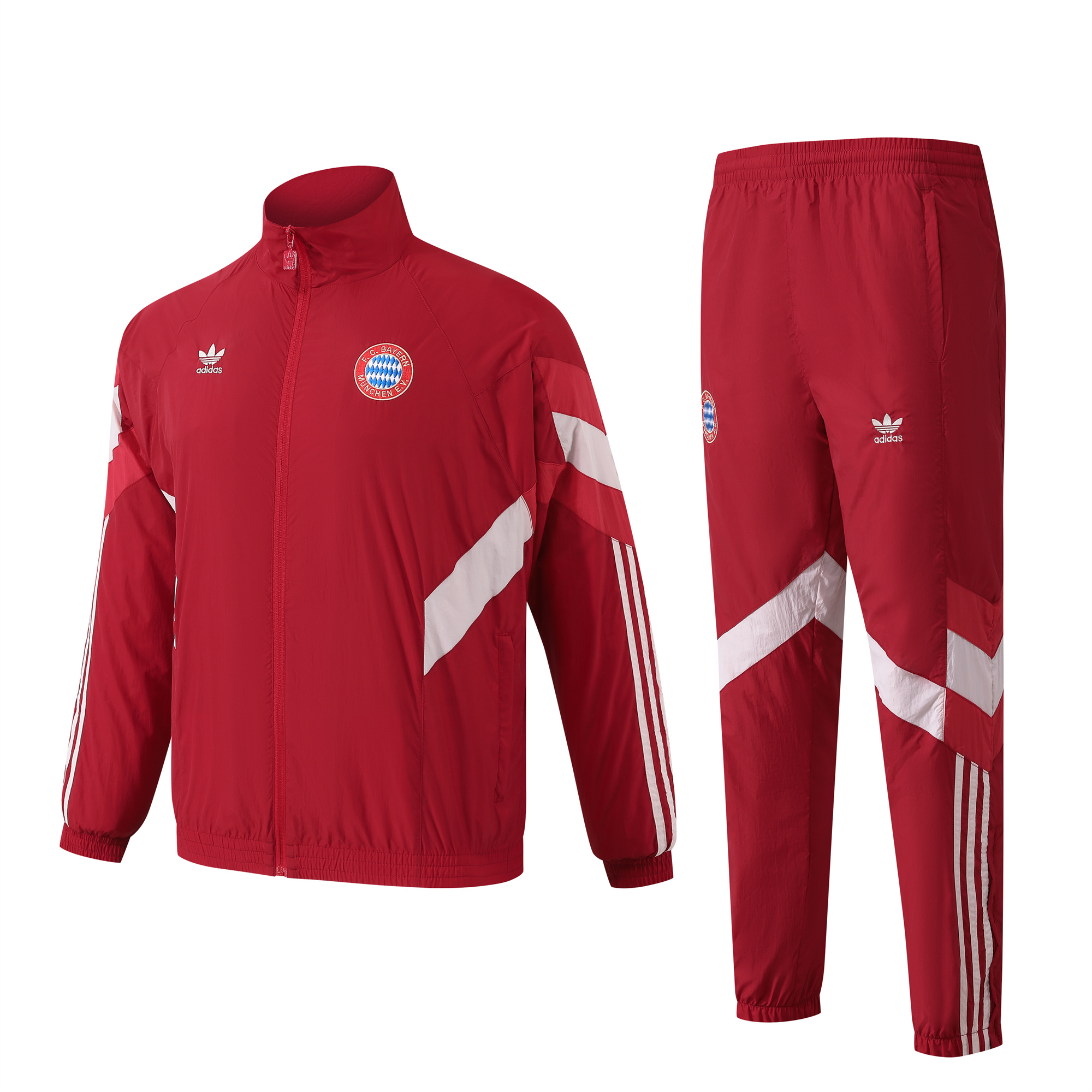 Bayern Munich 24-25 Originals LFSTLR Windbreaker Suit - Red Jackets & Pants - JerseysGala
