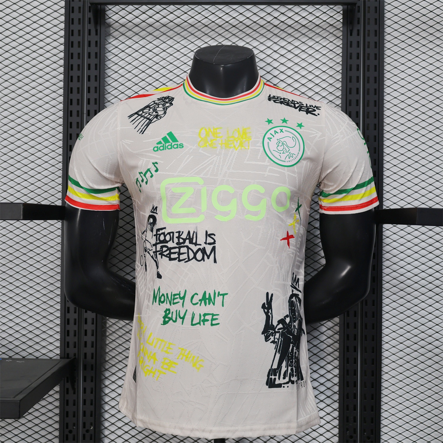 Ajax x B-O-B Marly 25-26 Mud Yellow Special Edition Jersey - Player Version - JerseysGala