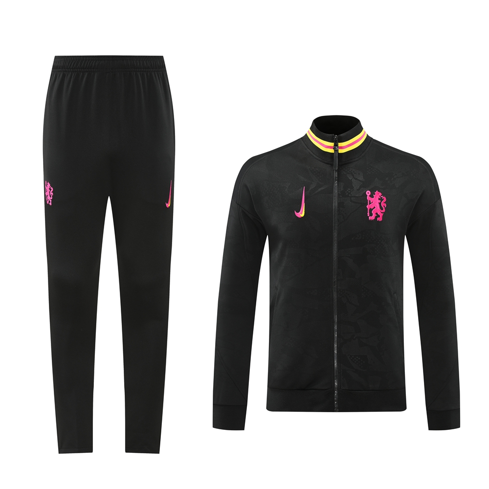 C.H.E.L.S.E.A 24-25 Jacket Training Tracksuit - Black - JerseysGala