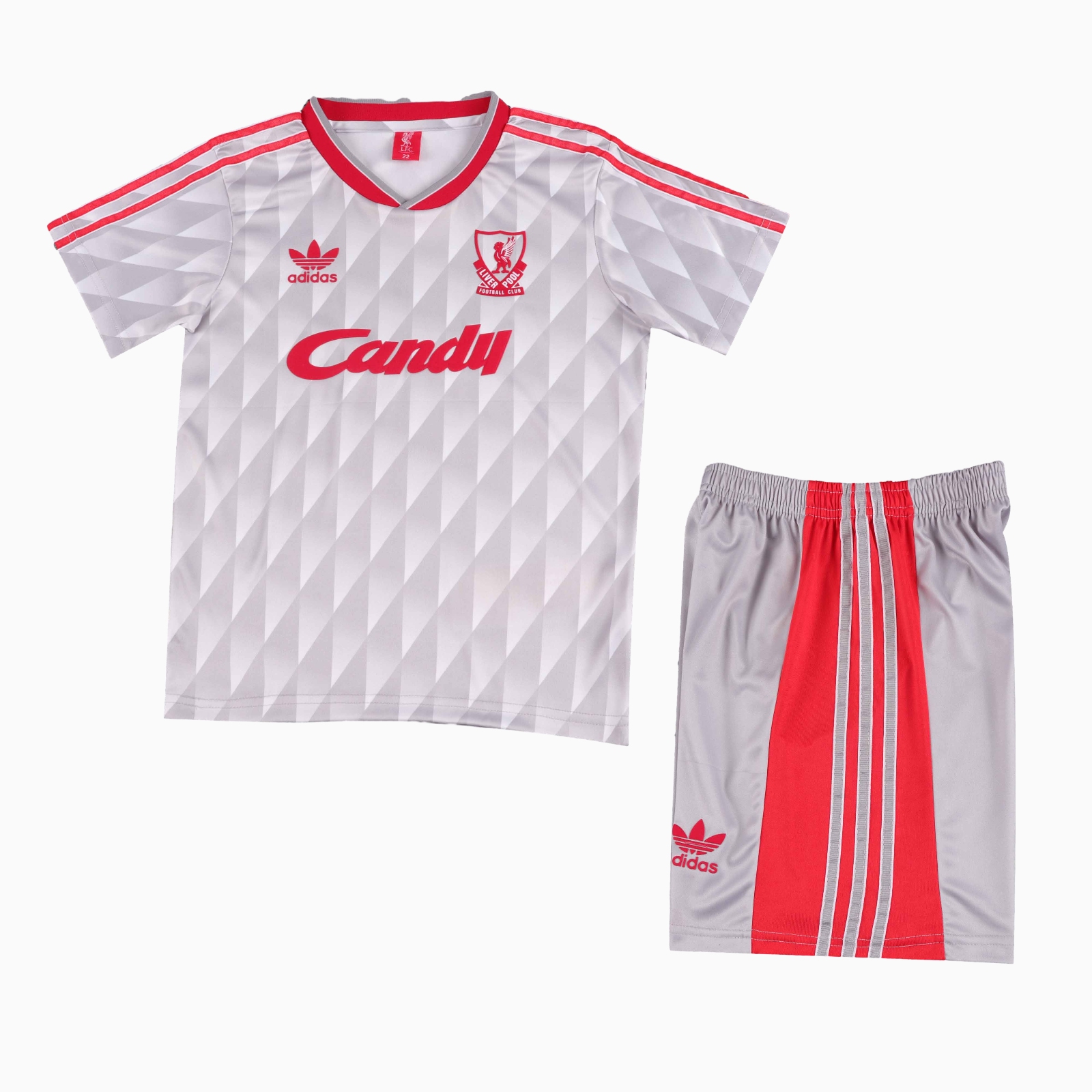 Retro Liver.pool 1989-91 Away Kids Kit - JerseysGala