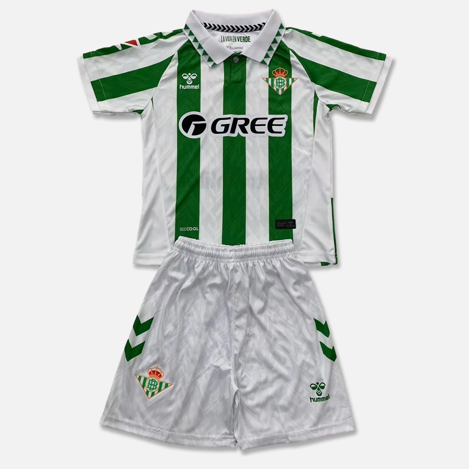 Real Betis 24-25 Home Stadium Men's Adult Jersey Set With New Sponsor - Fans Version - JerseysGala