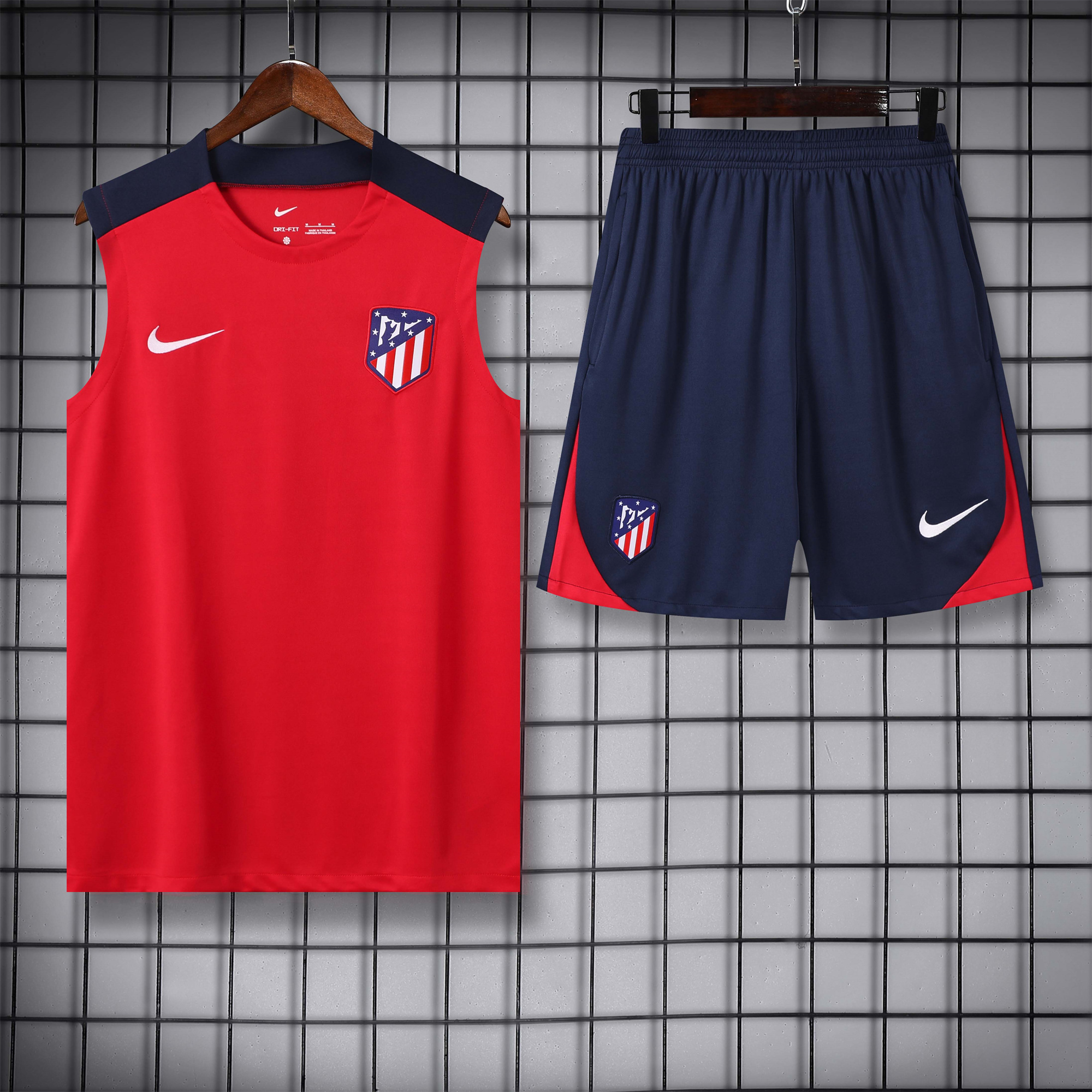 Atletico Madrid 24-25 Vest Training Set - Red - JerseysGala