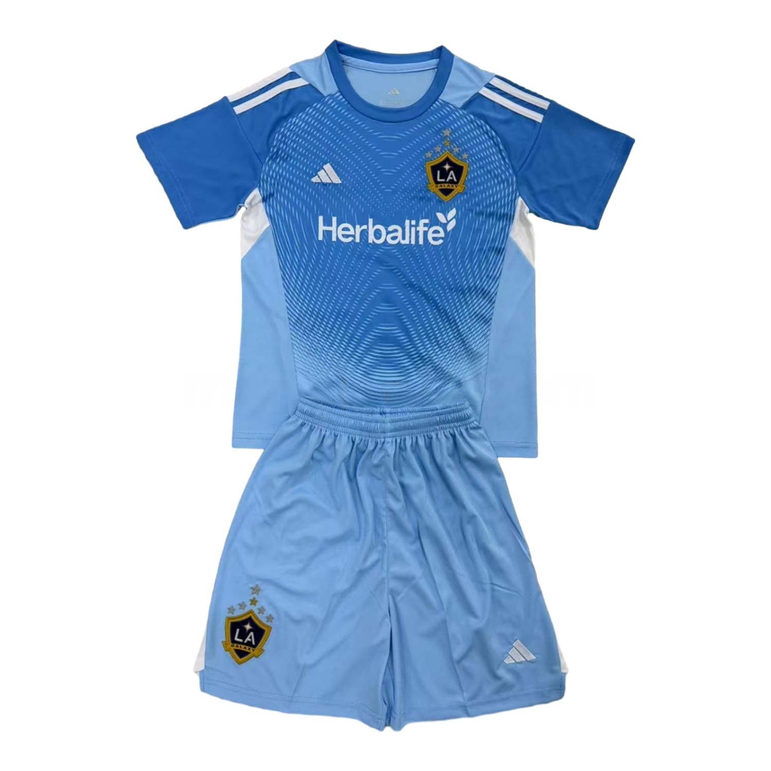 LA Galaxy 25-26 Blue Goalkeeper Kids Kit - JerseysGala