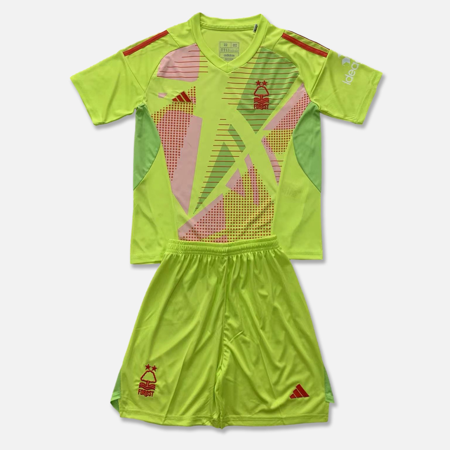 Nottingham Forest 24-25 Green Goalkeeper Kids Kit - JerseysGala