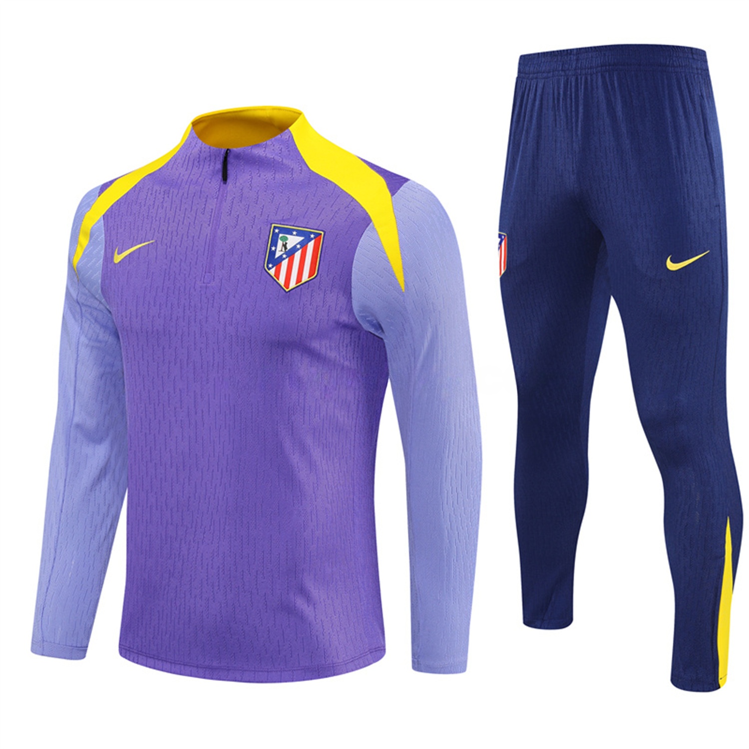 Atletico Madrid 25-26 Long Sleeves Training Set - Purple Top & Purple Pants - JerseysGala
