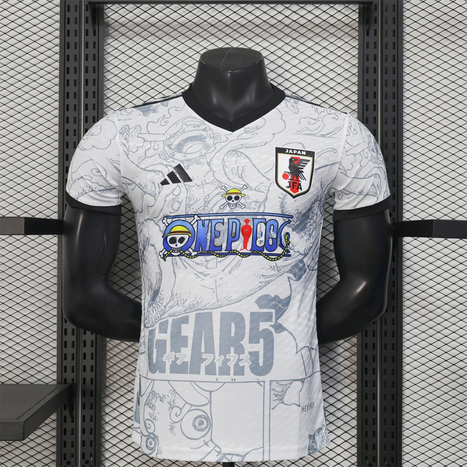 Japan 25-26 One Piece Title White Special Jersey - Player Version - JerseysGala
