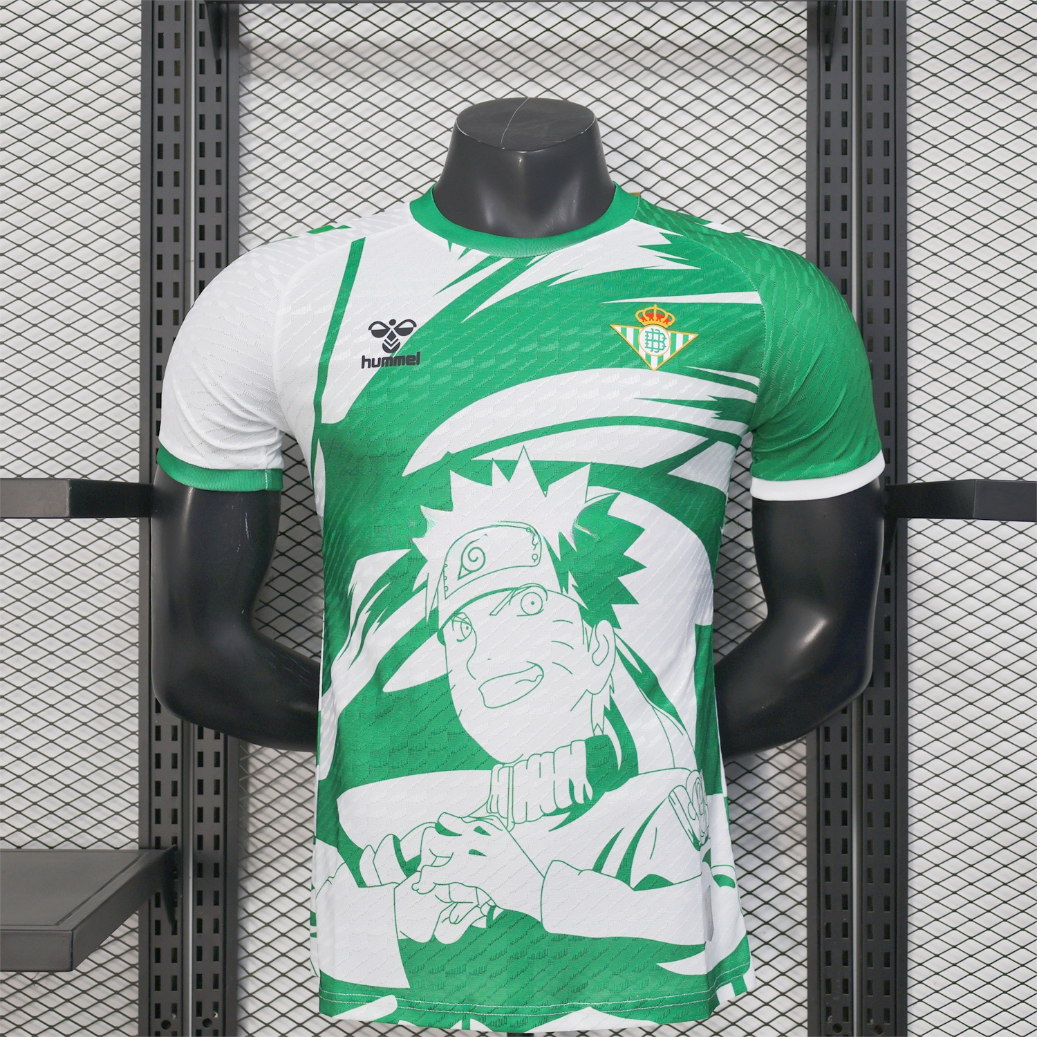 Real Betis 25-26 NARUTO Special Edition Jersey - Player Version - JerseysGala