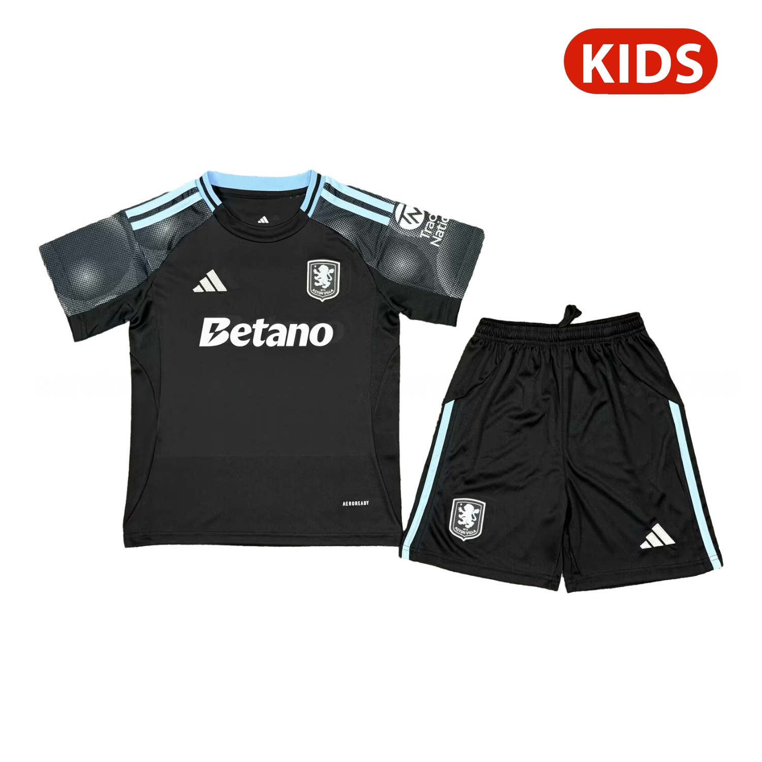 Aston Villa 25-26 Away Kids Kit - JerseysGala