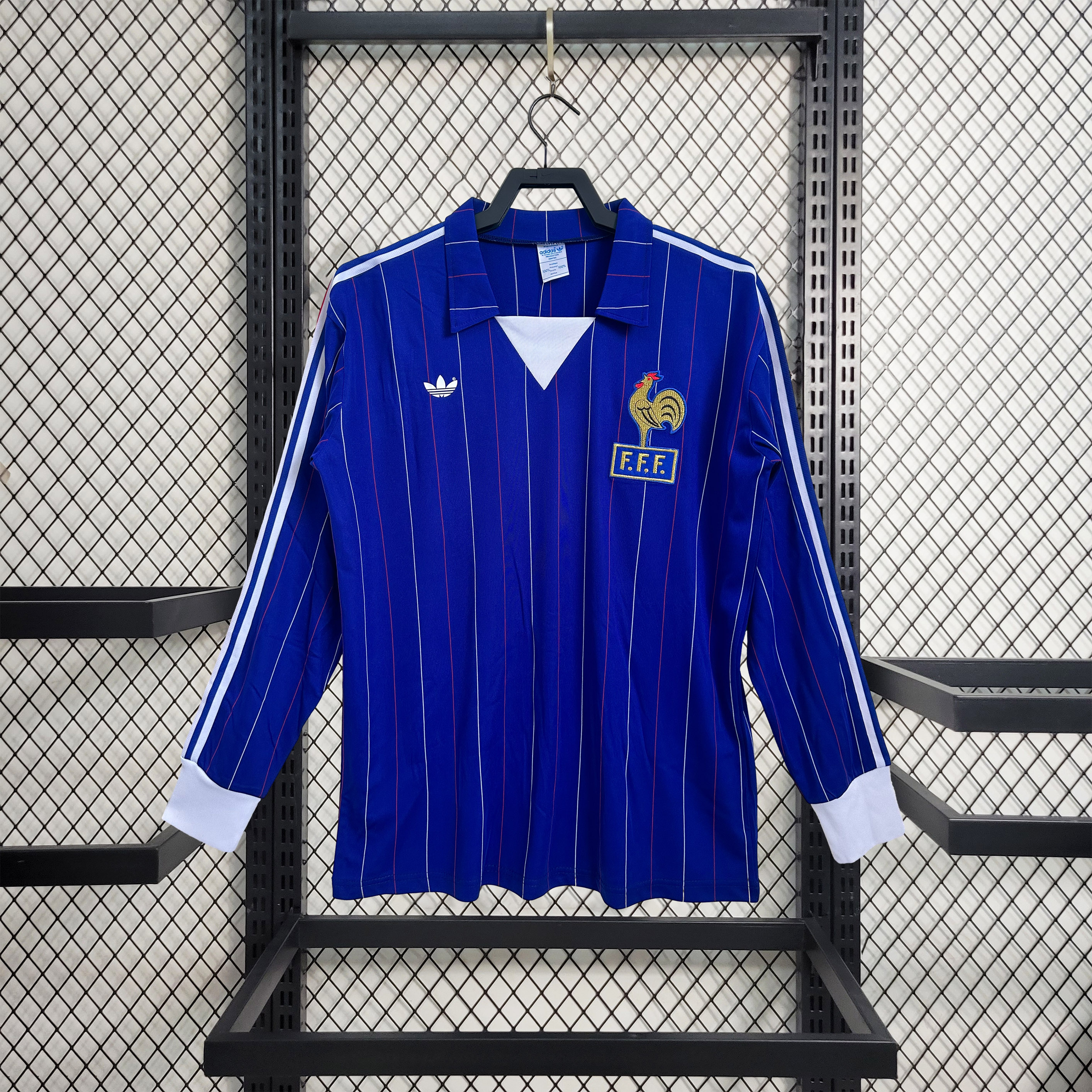 Retro France 1980-82 Home Long Sleeve Jersey - JerseysGala