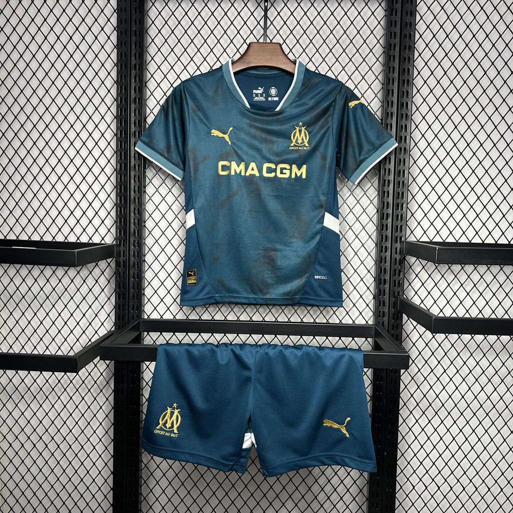 Marseille 24-25 Away Kids Kit - JerseysGala