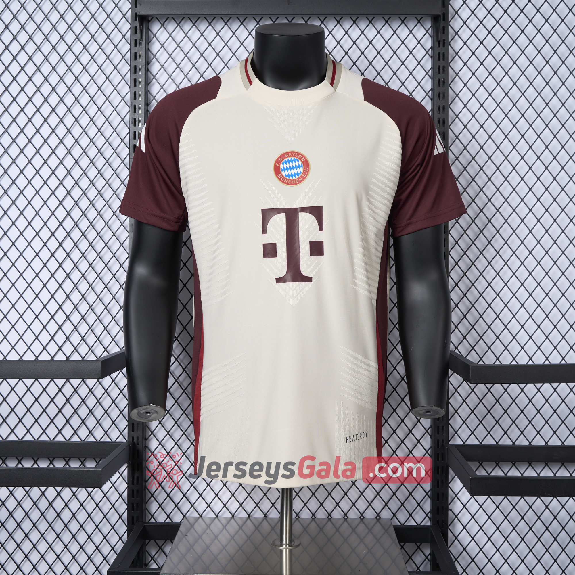 Bayern Munich 24-25 Apricot & Red Training Jersey - Player Version - JerseysGala