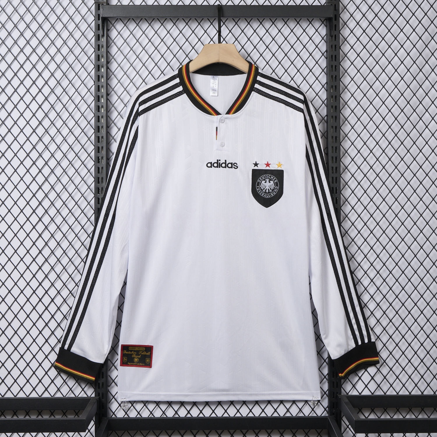 Retro Germany 1996 Home Long Sleeves Jersey - JerseysGala