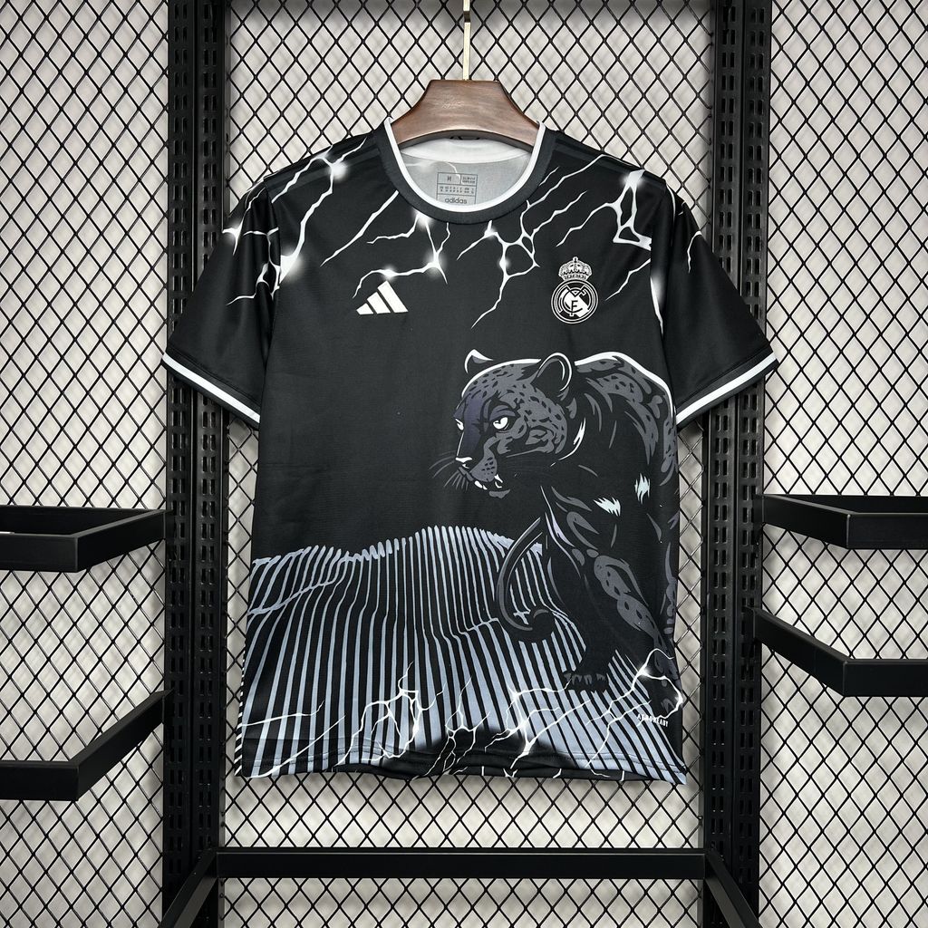 Real Madrid 24-25 Black Leopard Jersey - Fans Version - JerseysGala