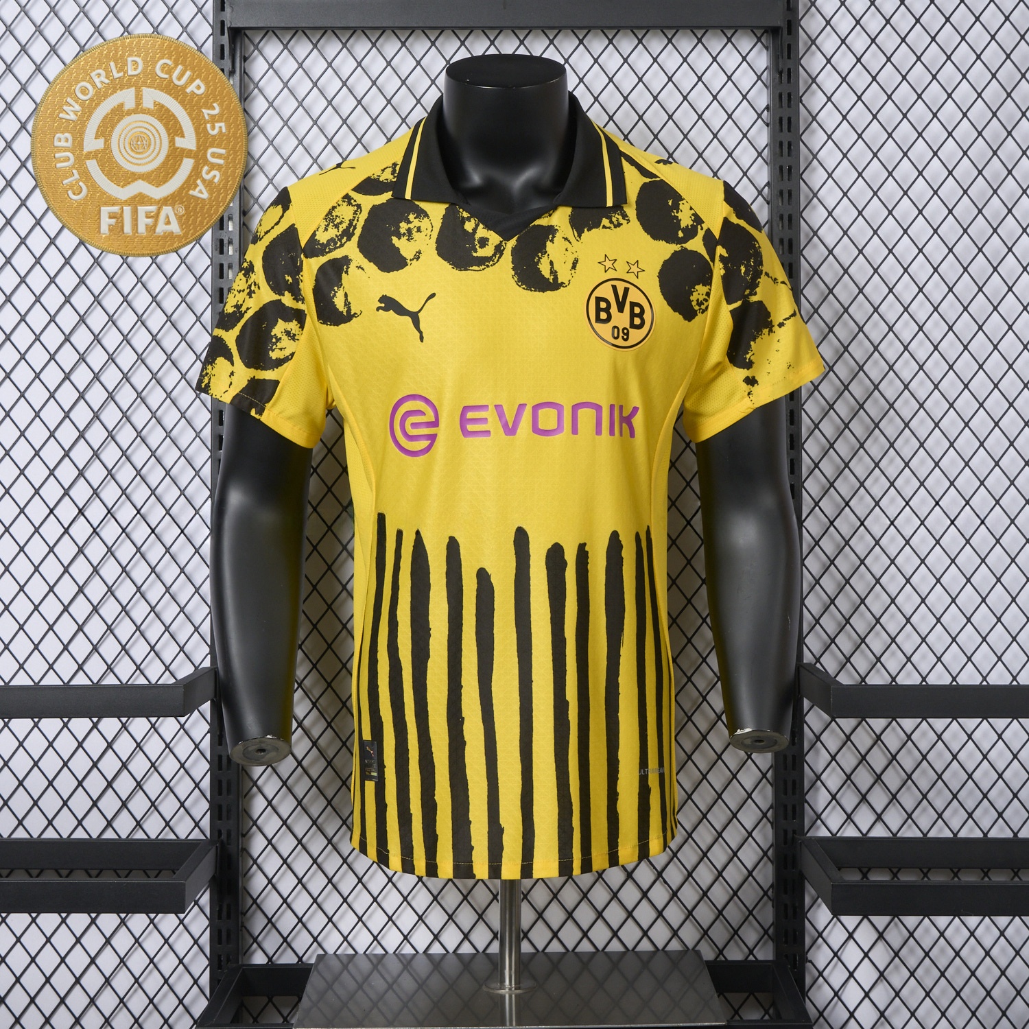 Dortmund 2025 Club World Cup Home Jersey With Chest Sponsor - Player Version - JerseysGala