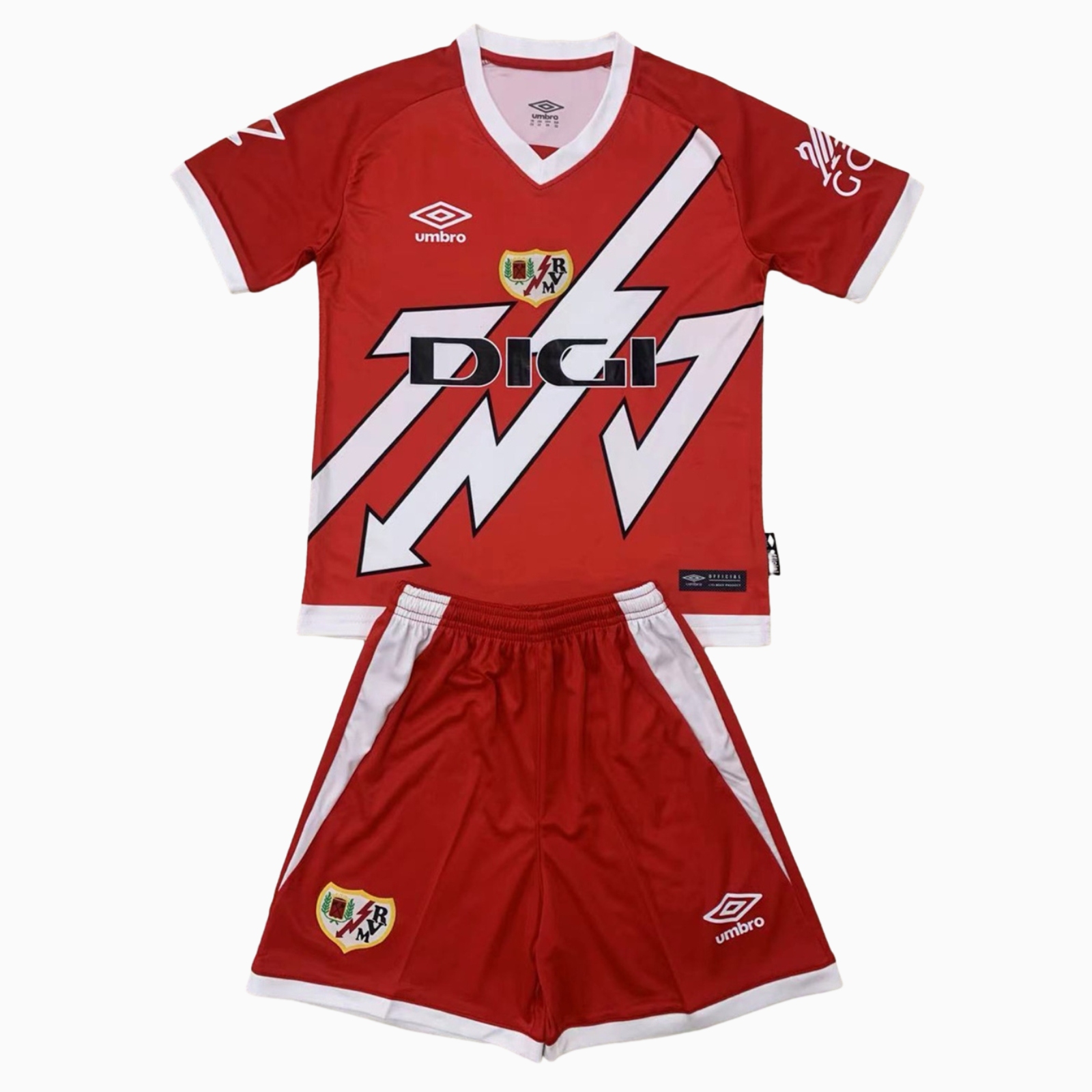 Rayo Vallecano 24-25 Away Men's Adult Jersey Set - Fans Version - JerseysGala