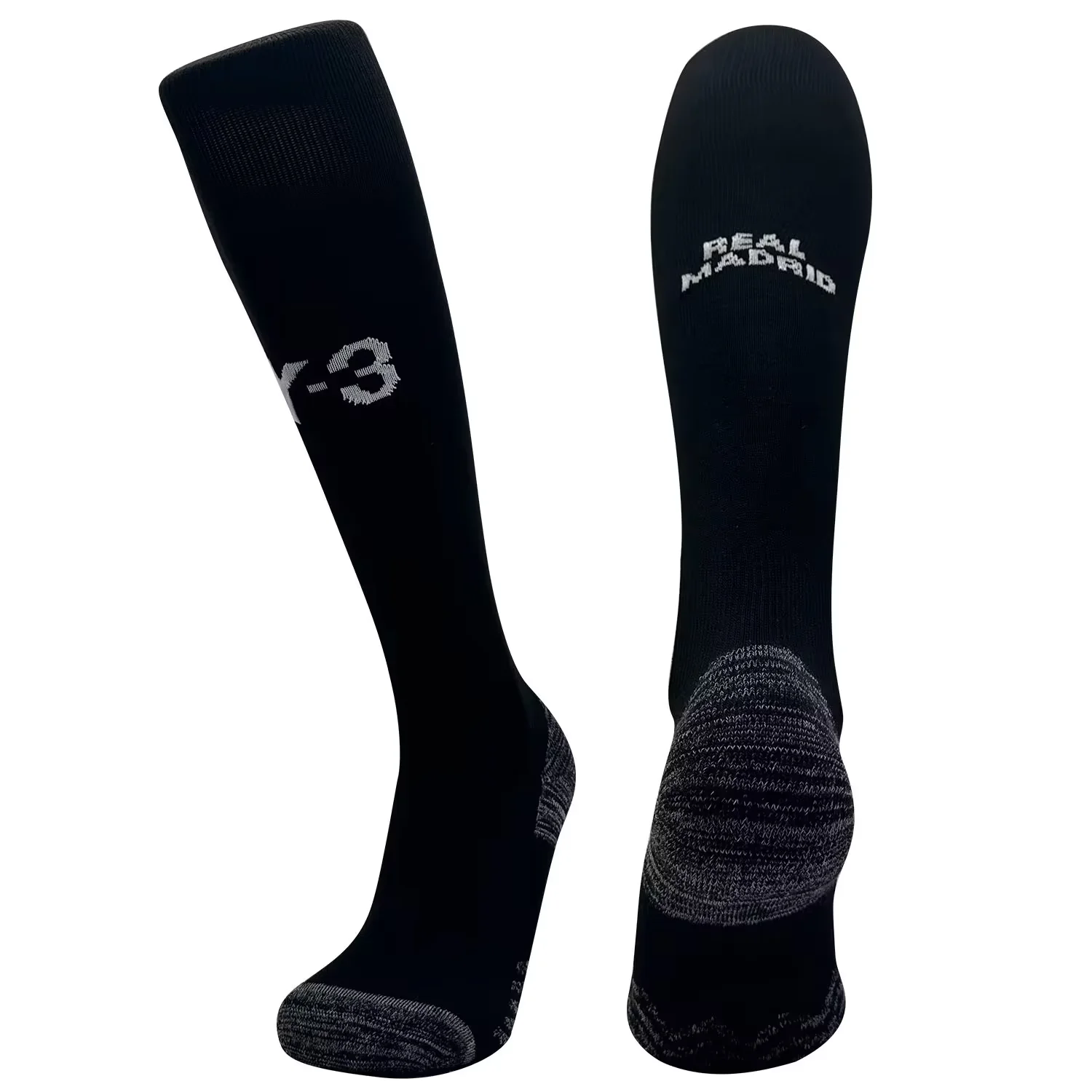 Real Madrid 24-25 Y-3 Socks - Black - JerseysGala