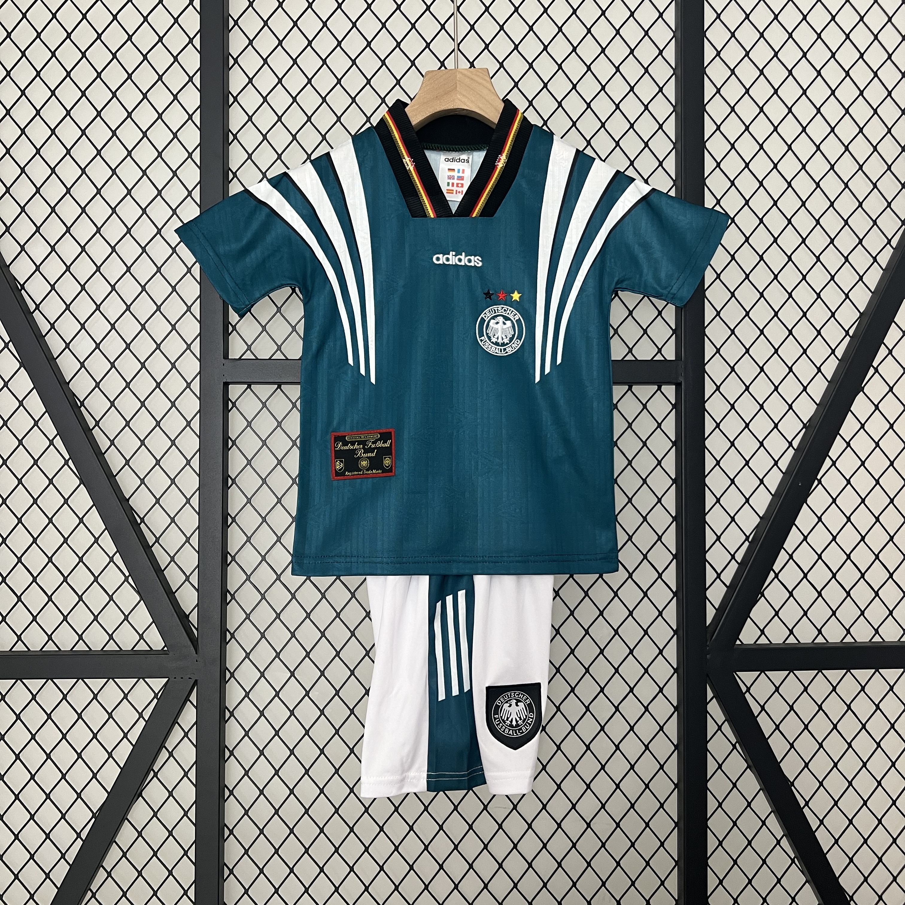 Retro Germany 1996 Away Stadium Kids Kit - JerseysGala