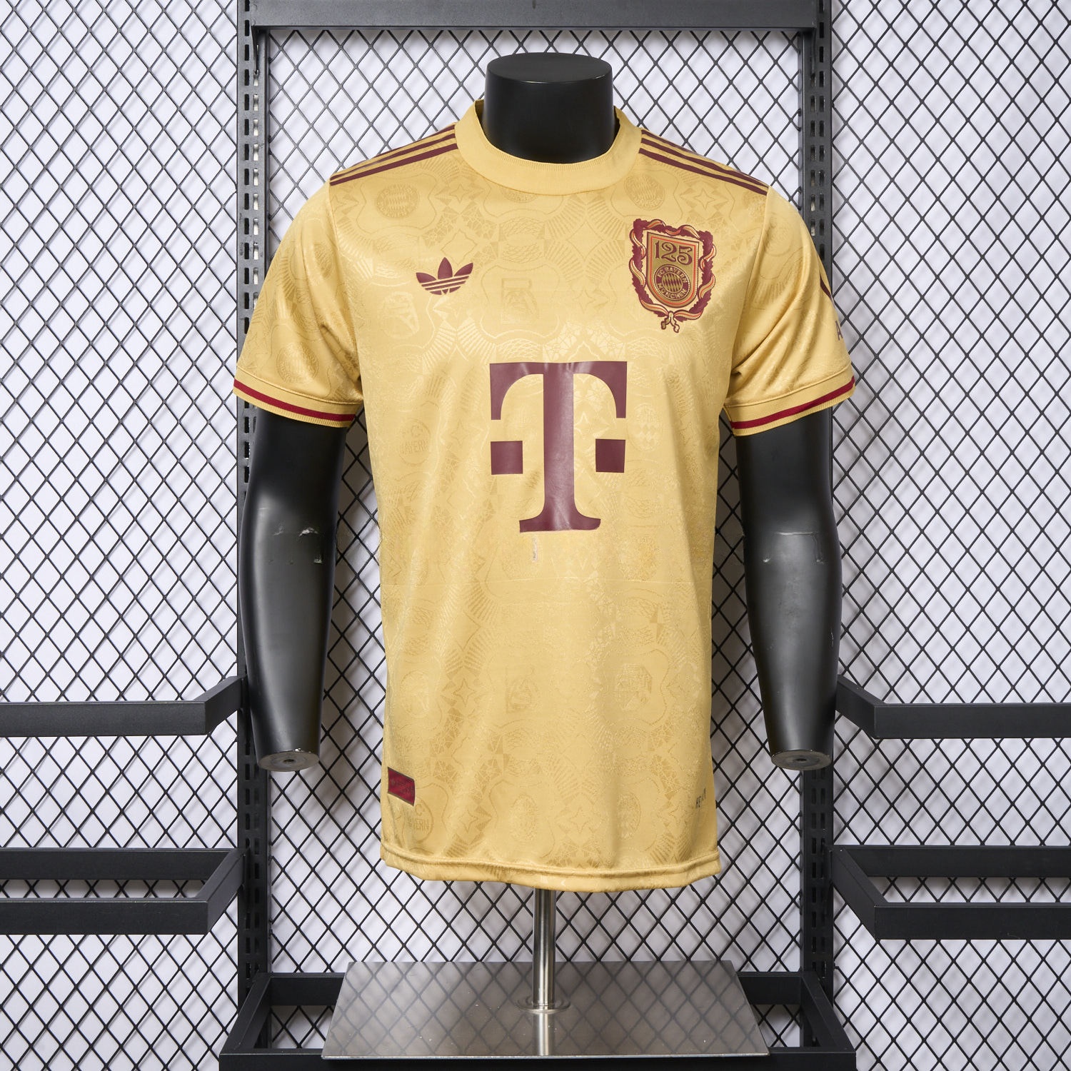 Bayern Munich 2025 Golden 125th Anniversary Jersey - Player Version - JerseysGala