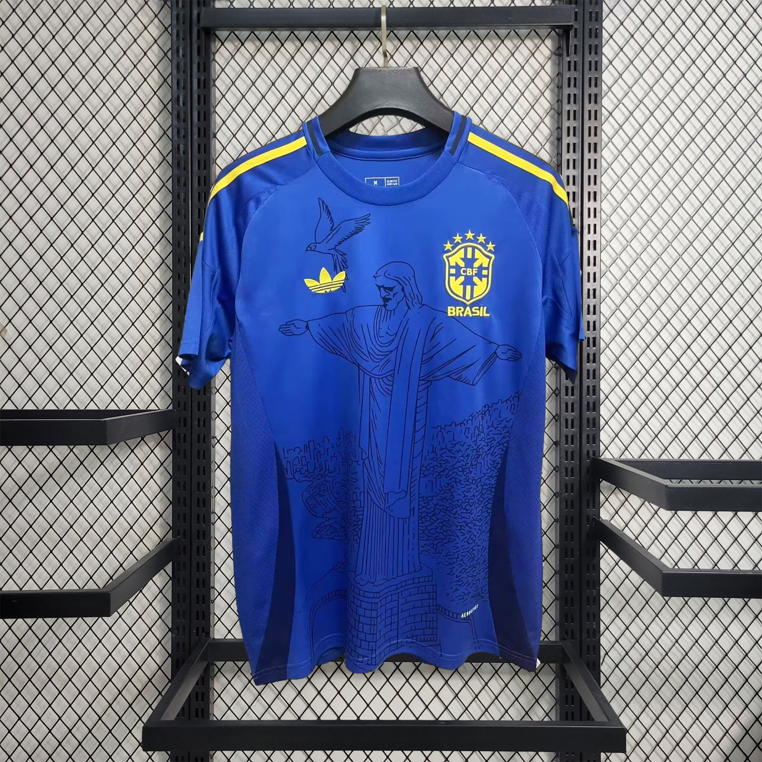 Brazil 2024 Blue Christ the Redeemer Statue Vintage Originals Tee - JerseysGala