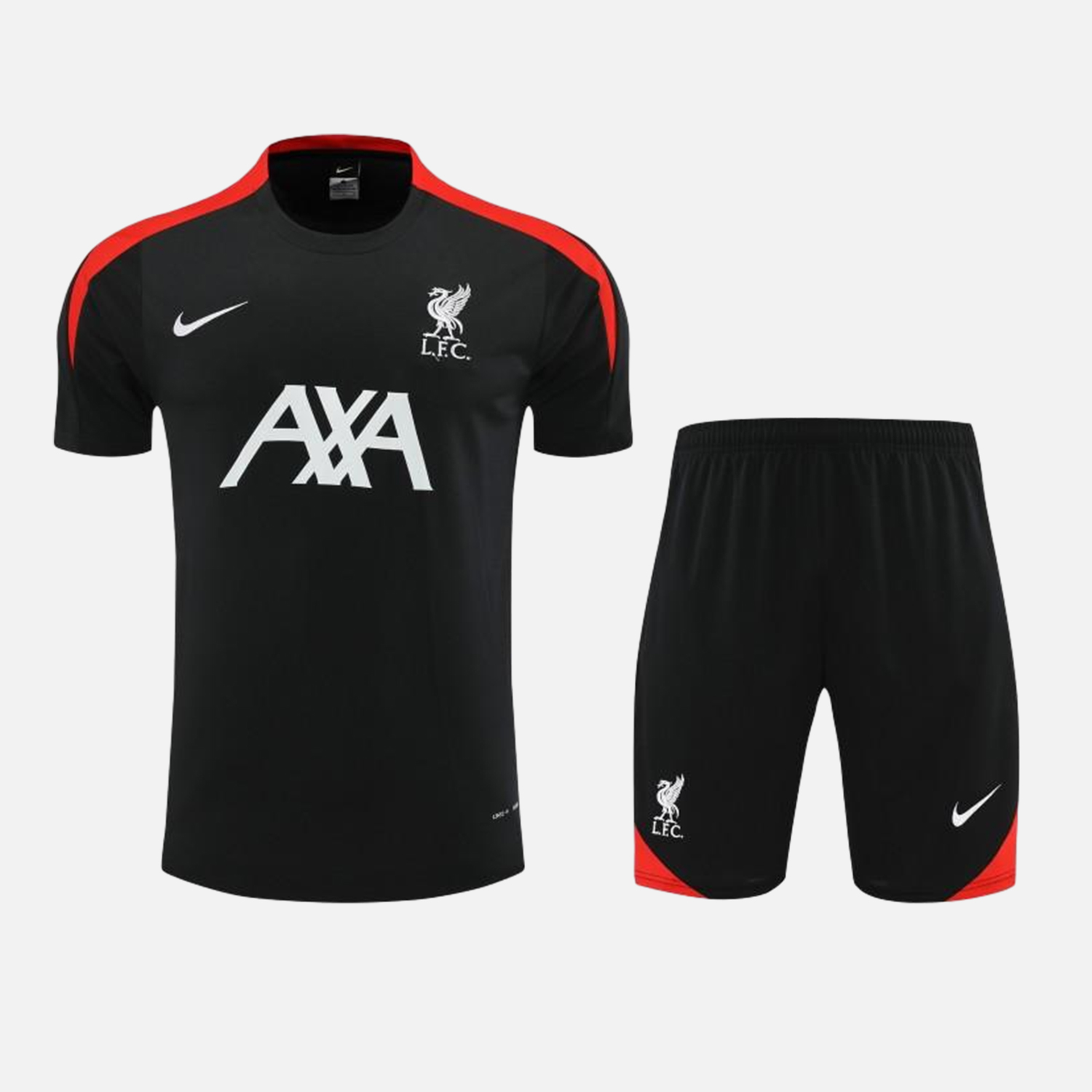 Liver.pool 24-25 Short-Sleeve Training Set - Black - JerseysGala