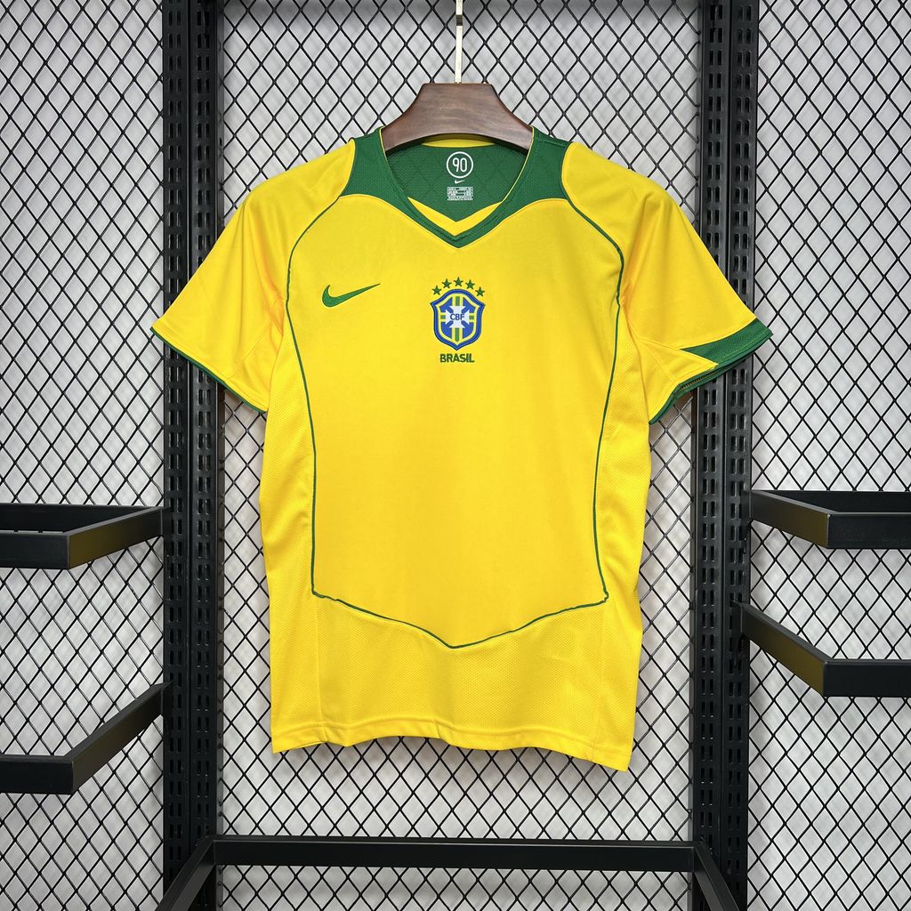 Retro Brazil 2004 Home Jersey - JerseysGala