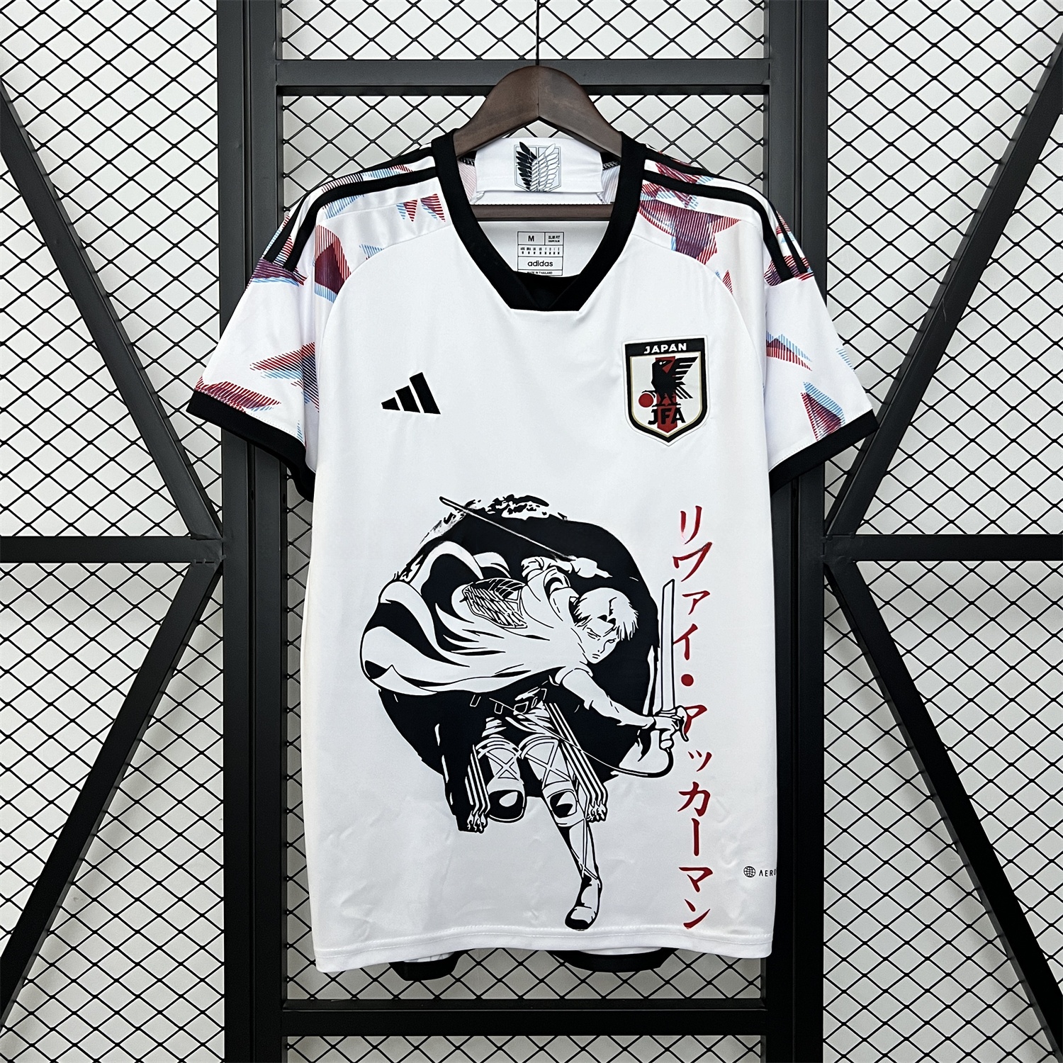 Japan 2024 Levi Ackerman White Jersey - Fans Version - JerseysGala