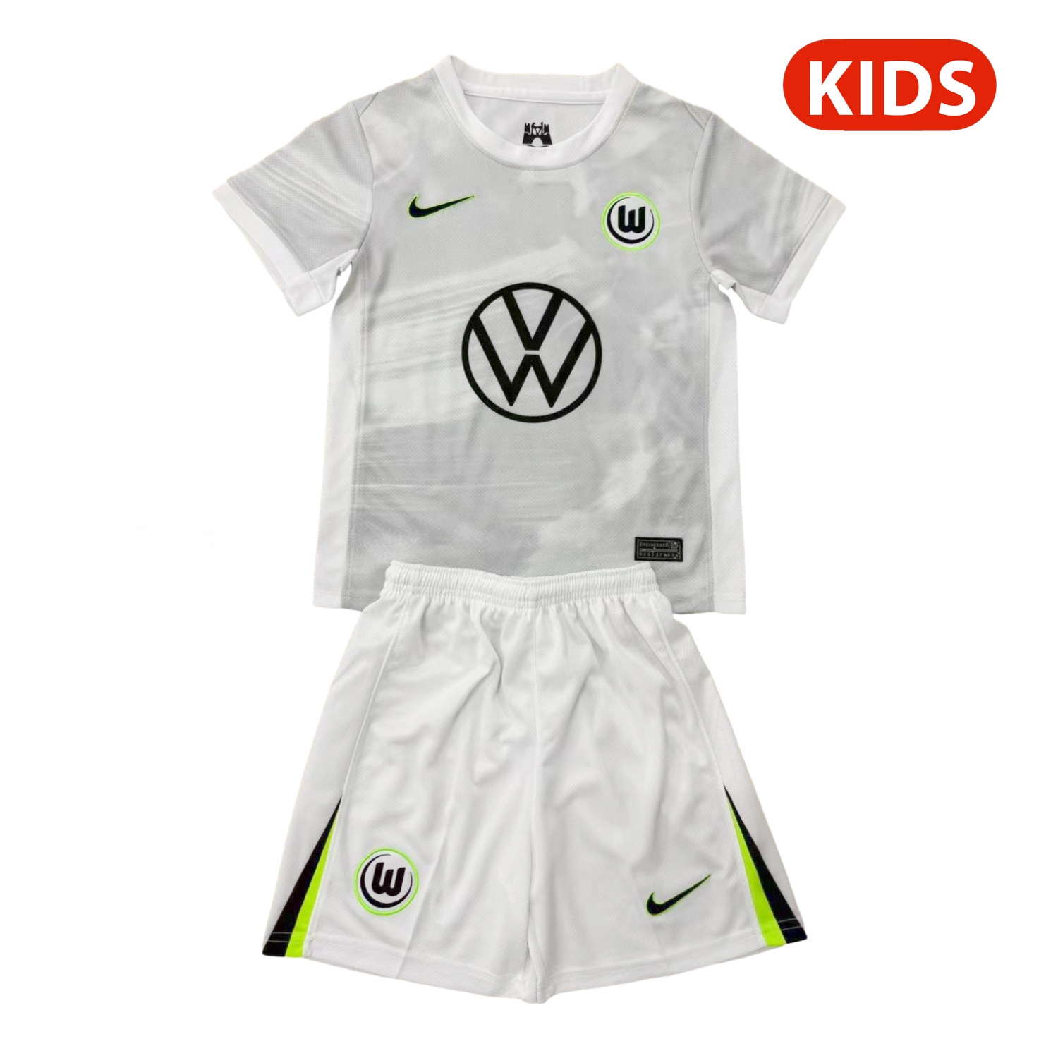 Wolfsburg 25-26 Away Kids Kit - JerseysGala