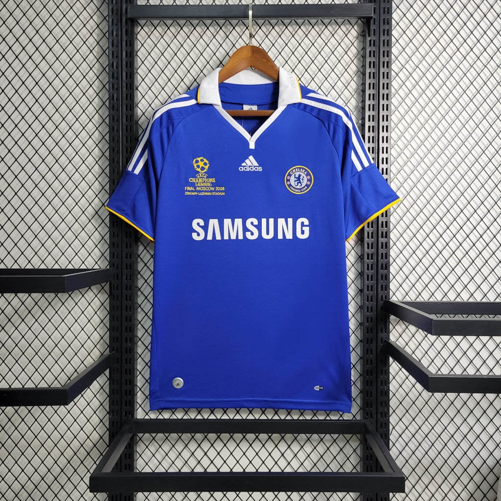 Retro CHELSEA 2007-08 Home Stadium Jersey - Champions League Final - JerseysGala