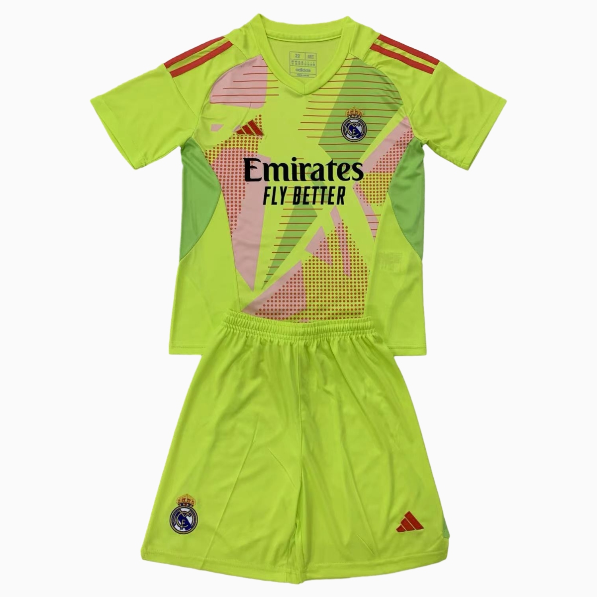 Real Madrid 24-25 Light Green Goalkeeper Kids Kit - JerseysGala