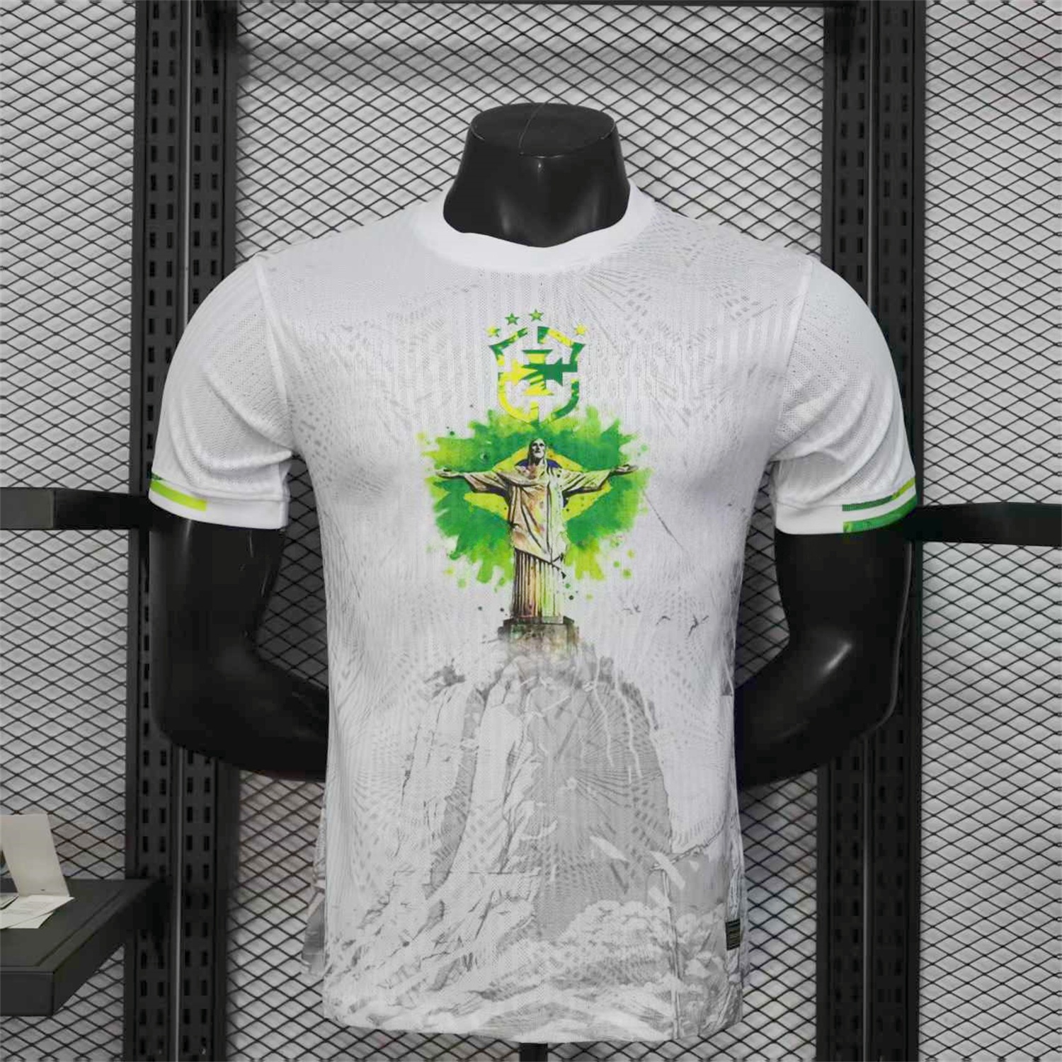 Brazil 25-26 Christ the Redeemer Statue White Jersey - Player Version - JerseysGala