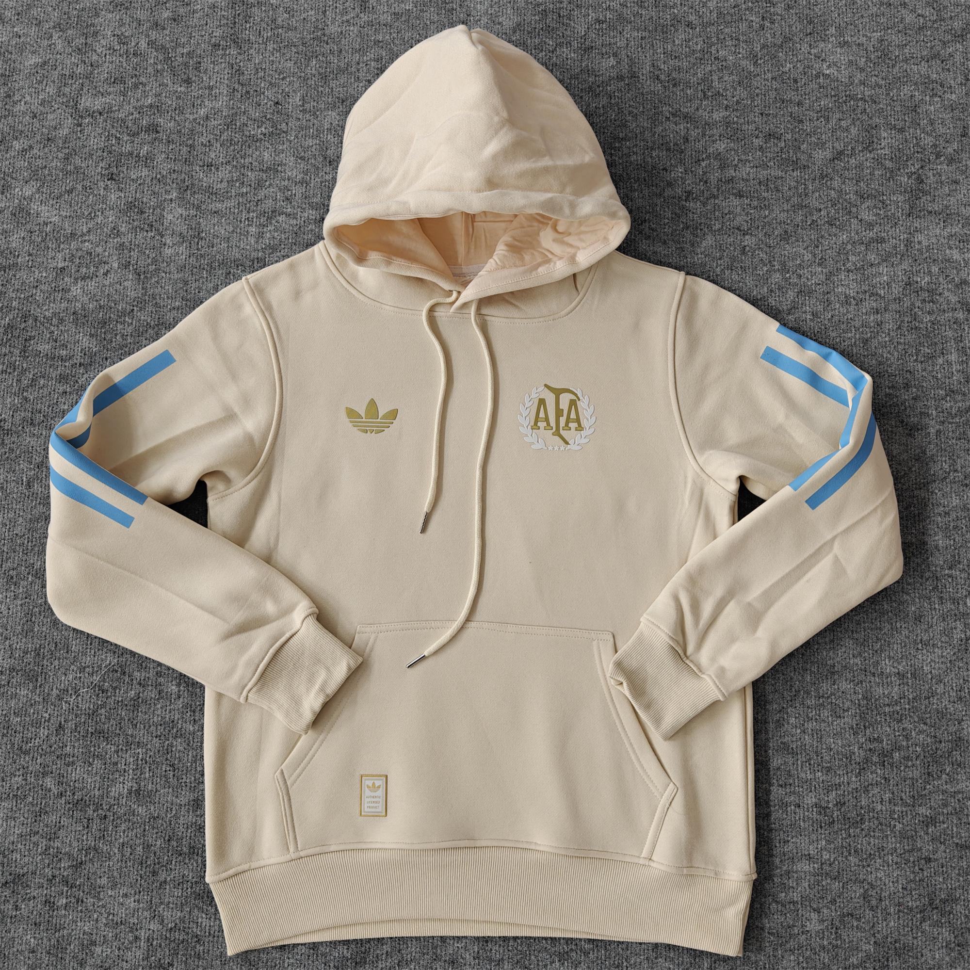 Argentina 24-25 Adi 50 Years Anniversary Hoodie - Beige - JerseysGala