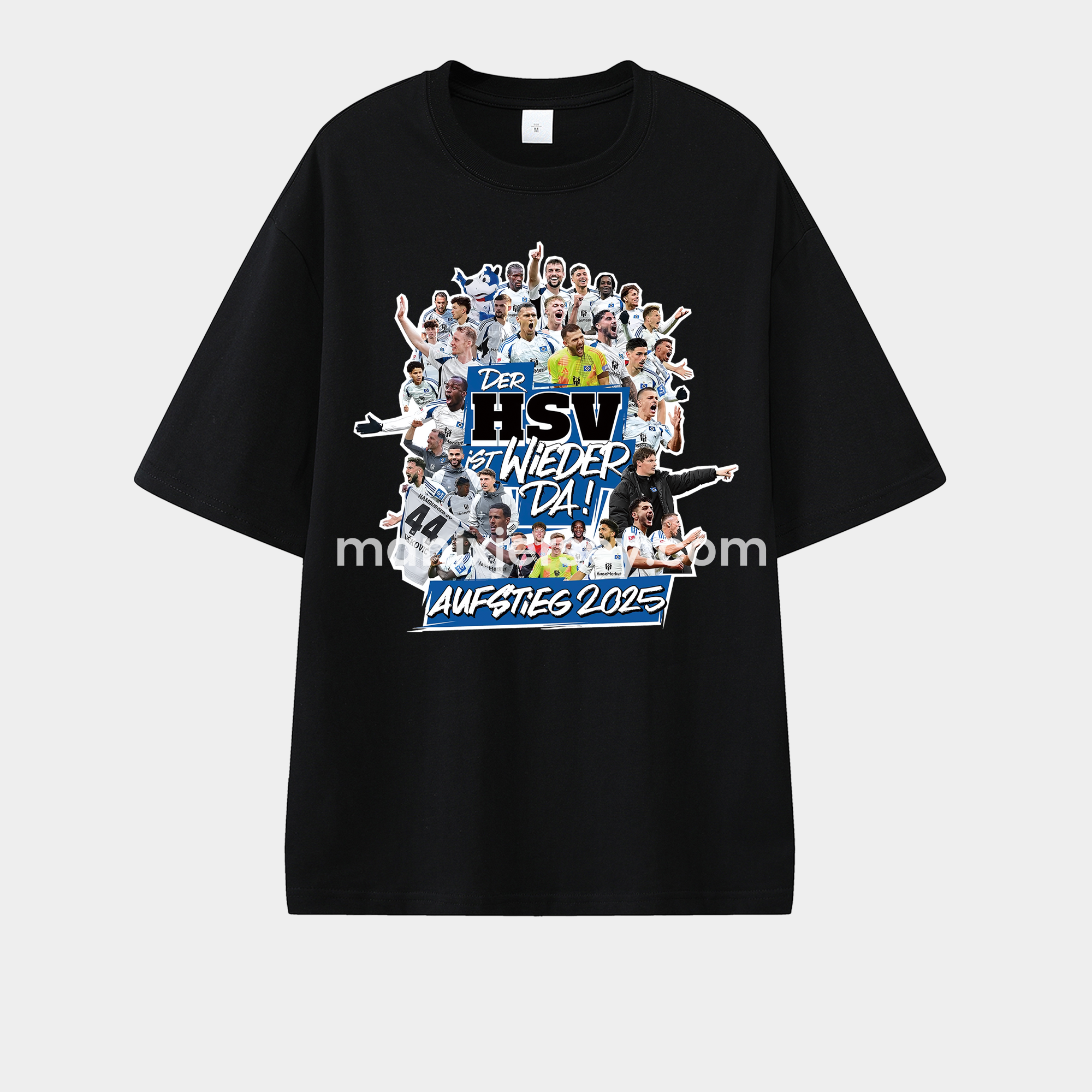 Hamburger SV DER HSV IST WIEDER DA AUFSTIEG 2025 Unisex Pure Cotton T-shirt - JerseysGala
