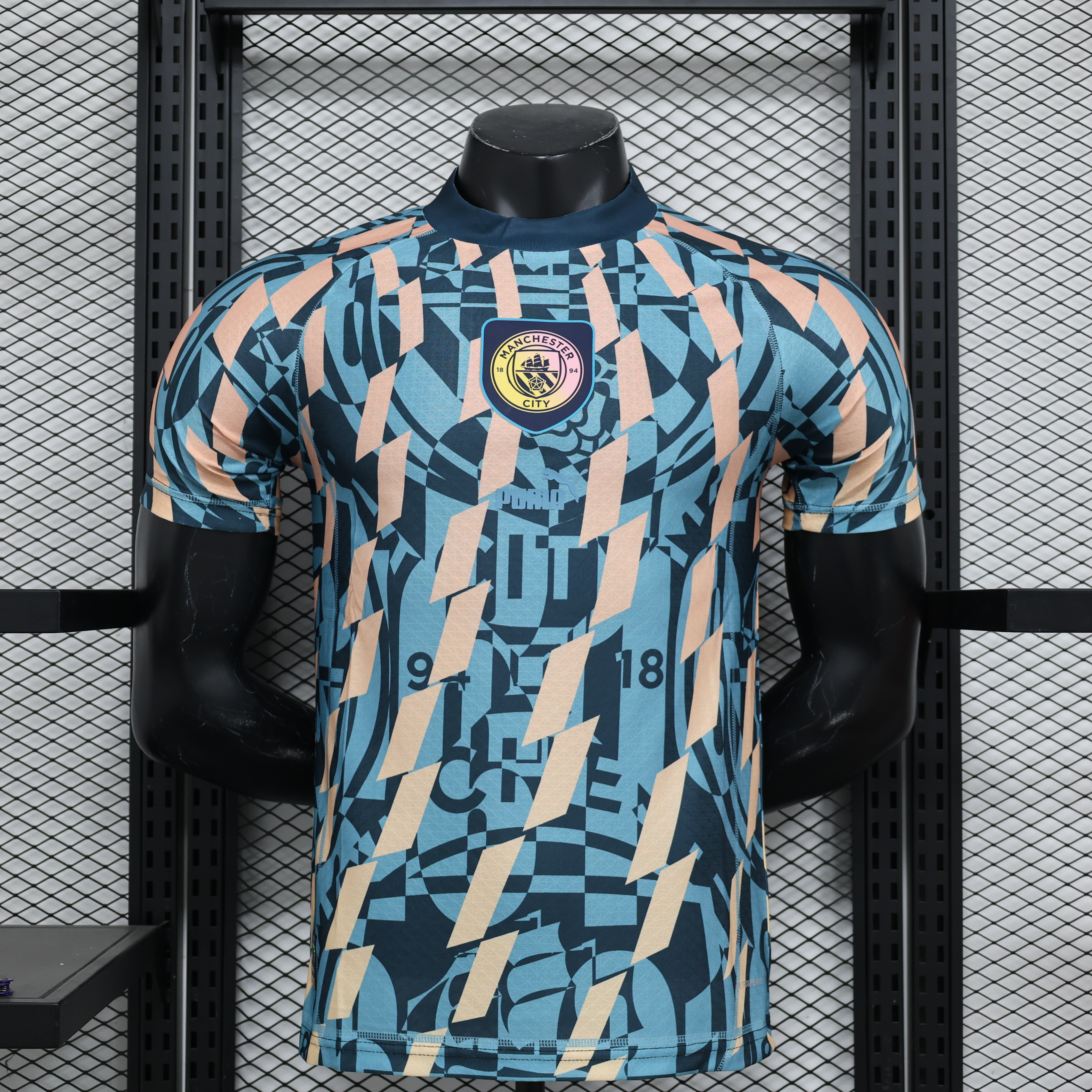 Manchester City 24-25 ftblSTATEMENT Retro Jersey - Player Version - JerseysGala