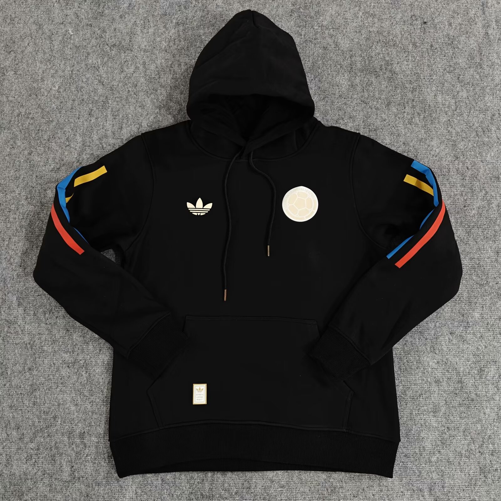 Colombia 2024 100th Anniversary Hooded - Black - JerseysGala