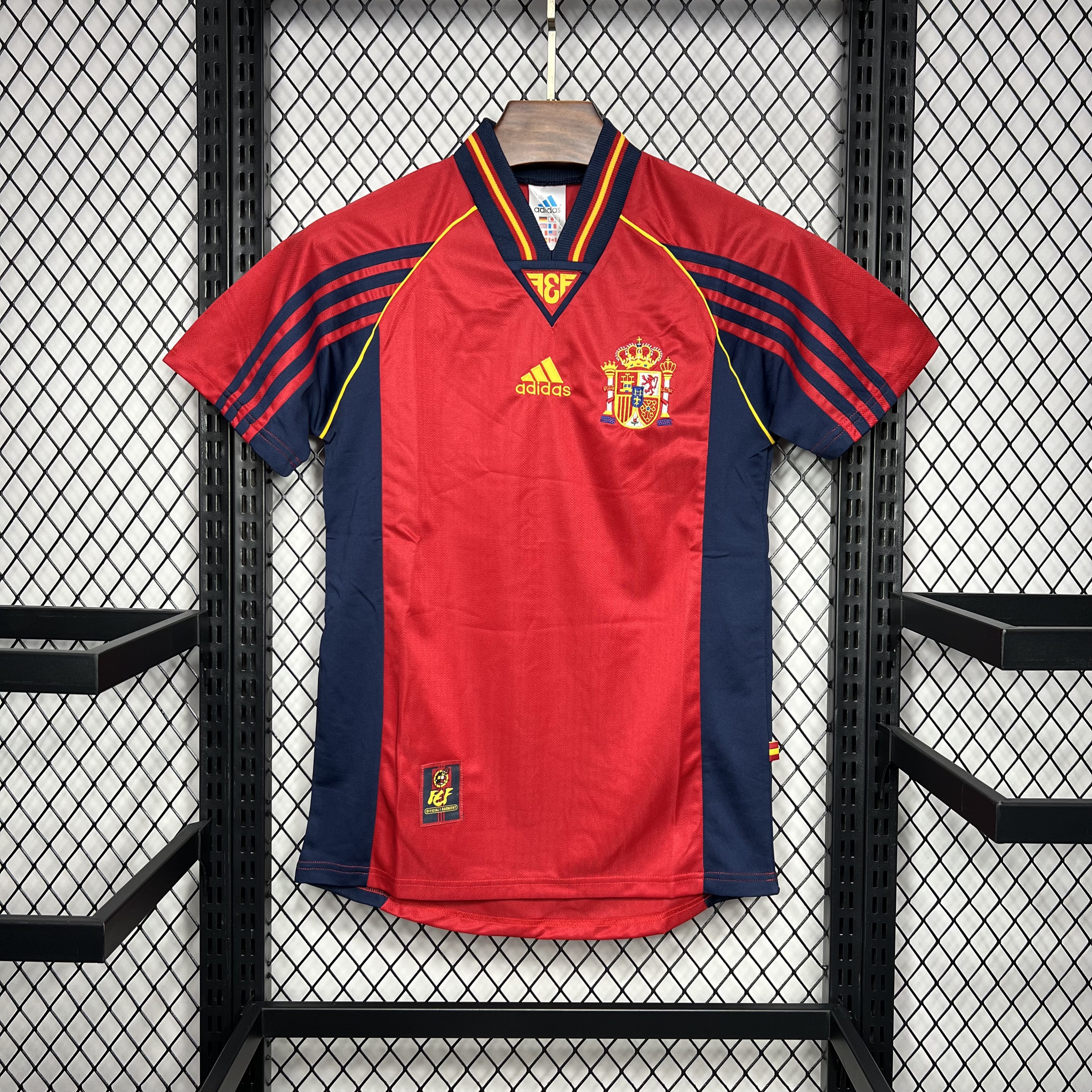 Retro Spain 1998 Home Stadium Jersey - JerseysGala