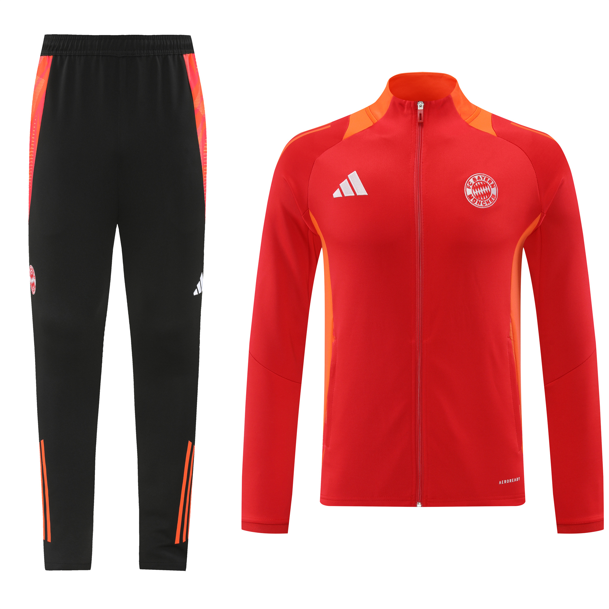 Bayern Munich 24-25 Jacket Training Tracksuit - Red & Black - JerseysGala