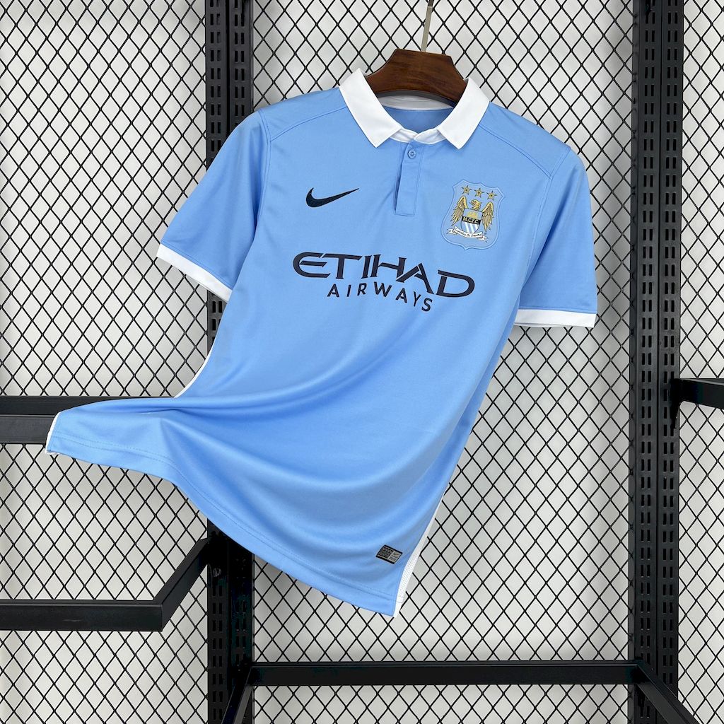 Retro Manchester City 2015-16 Home Jersey - JerseysGala