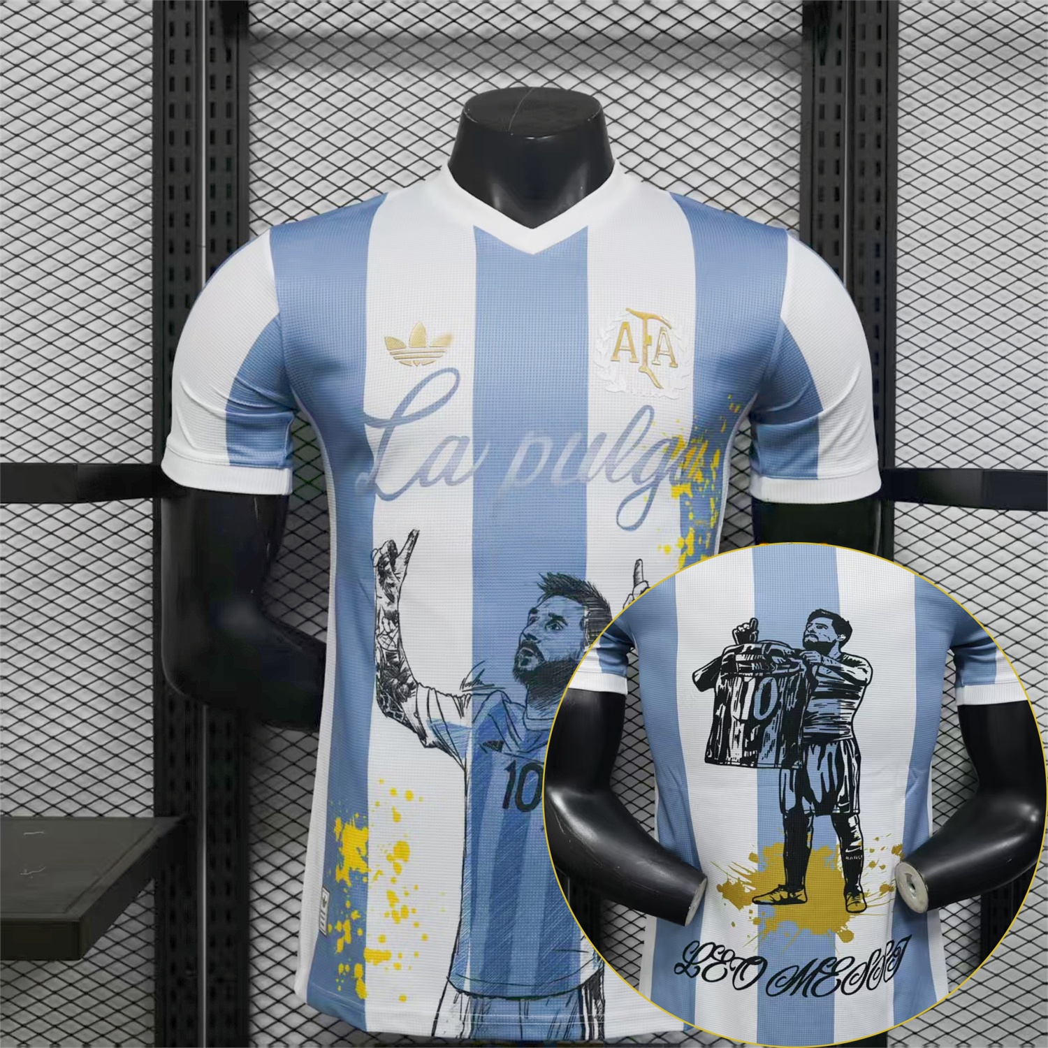 Argentina 25-26 50th Anniversary Messi Graffiti Special Jersey - Player Version - JerseysGala