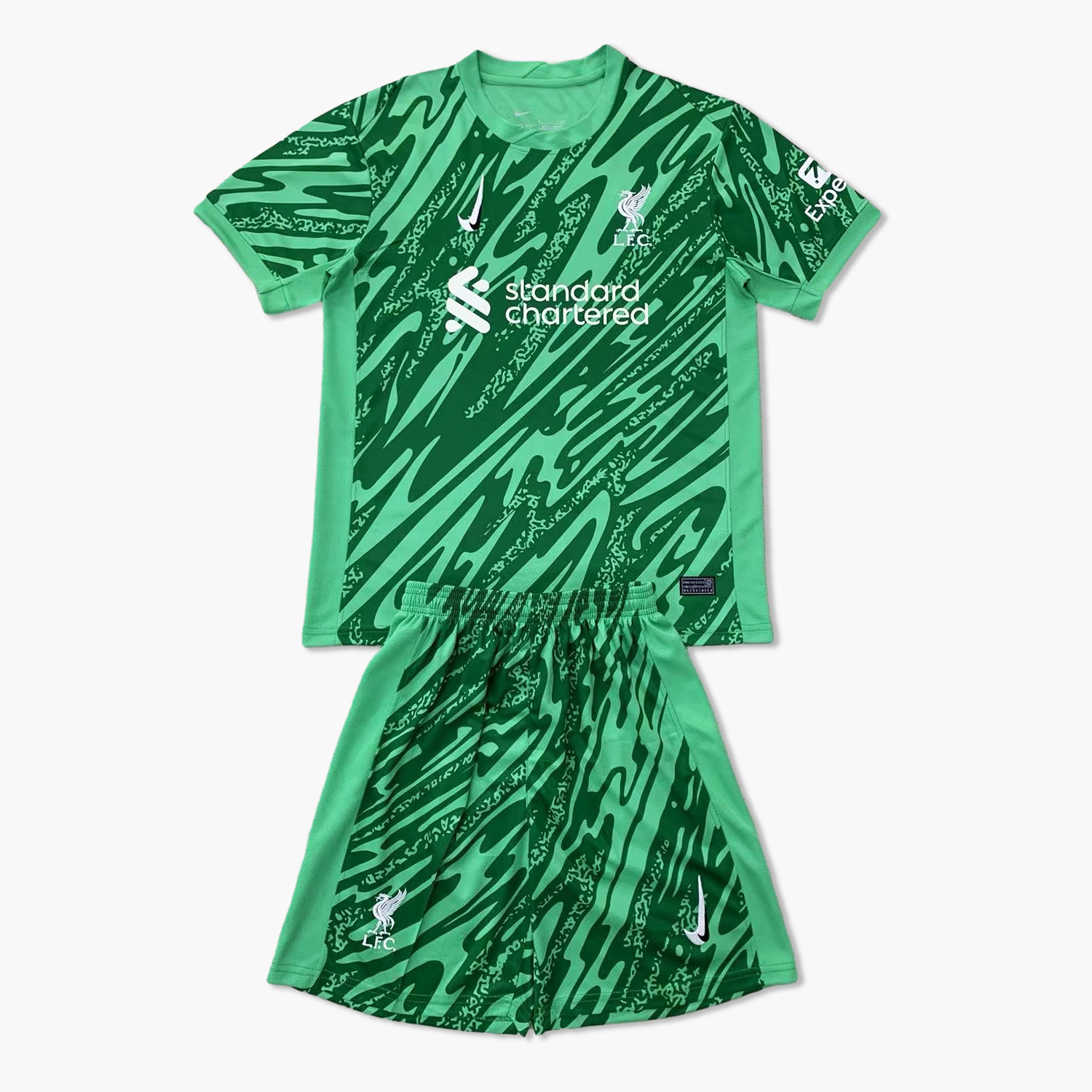 Liver.pool 24-25 Fruit Green Goalkeeper Men's Adult Jersey Set - Fans Version - JerseysGala