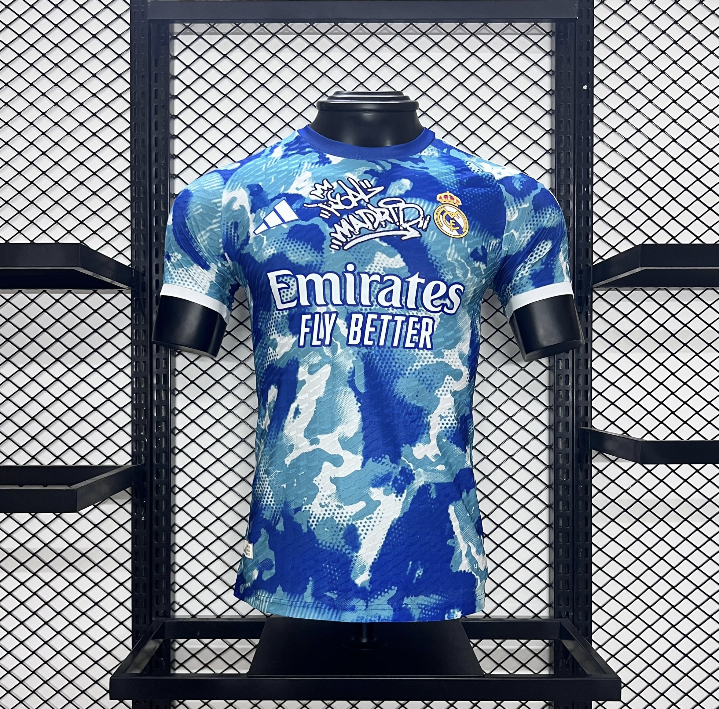 Real Madrid 24-25 Blue Watercolor Special Edition Jersey - Player Version - JerseysGala