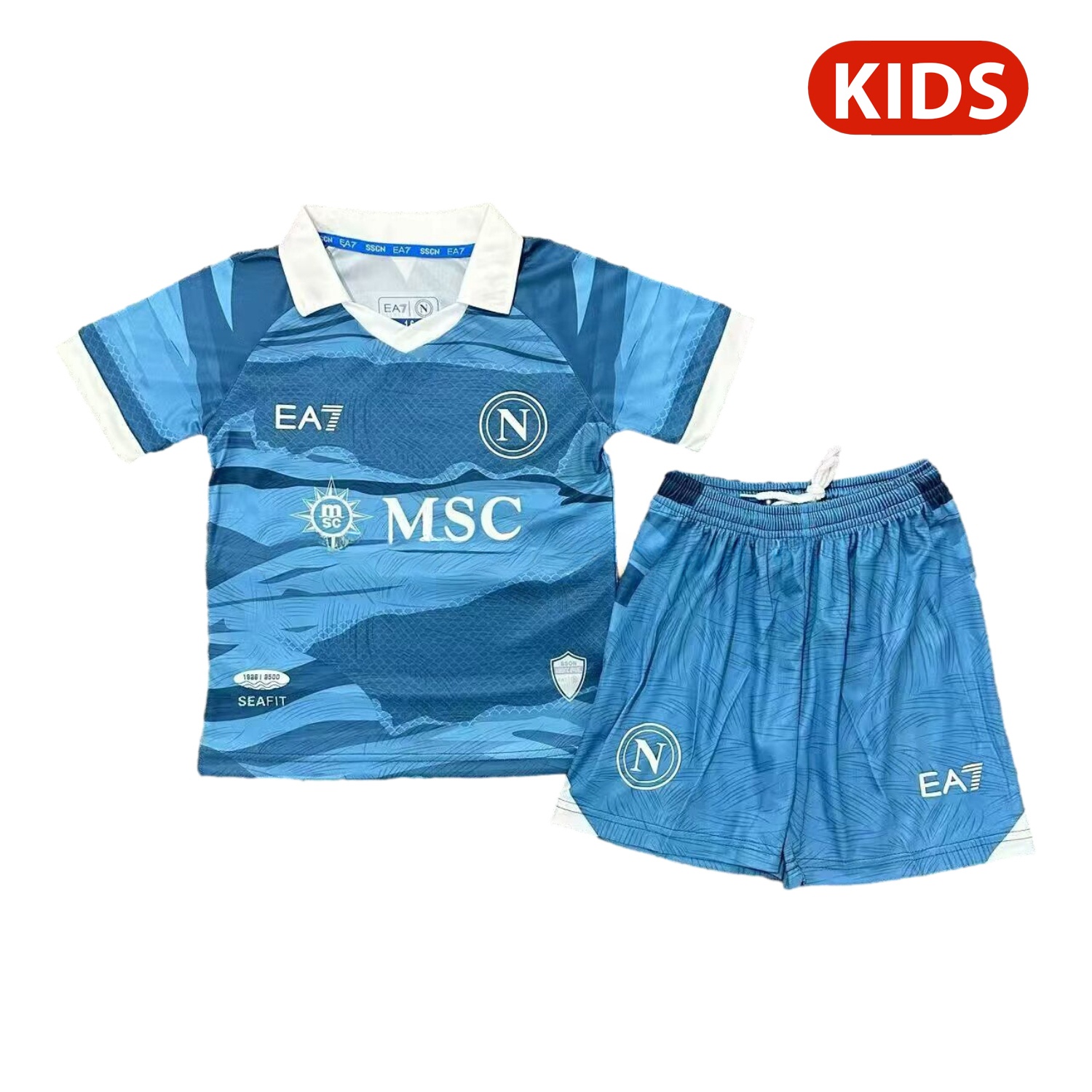 Napoli 24-25 Partenope Special Edition Kids Kit - JerseysGala
