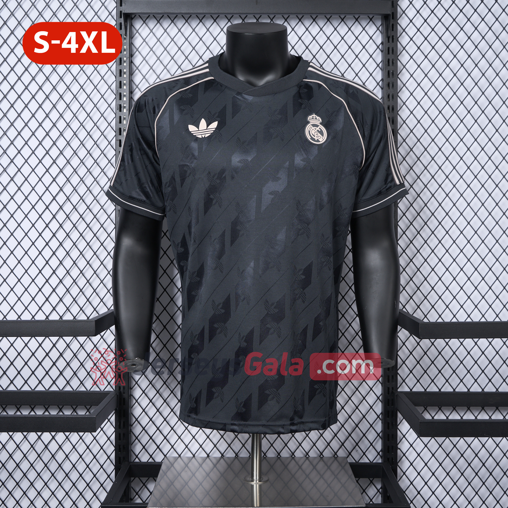 Real Madrid 24-25 Originals LFSTLR Jersey Charcoal - Player Version - JerseysGala