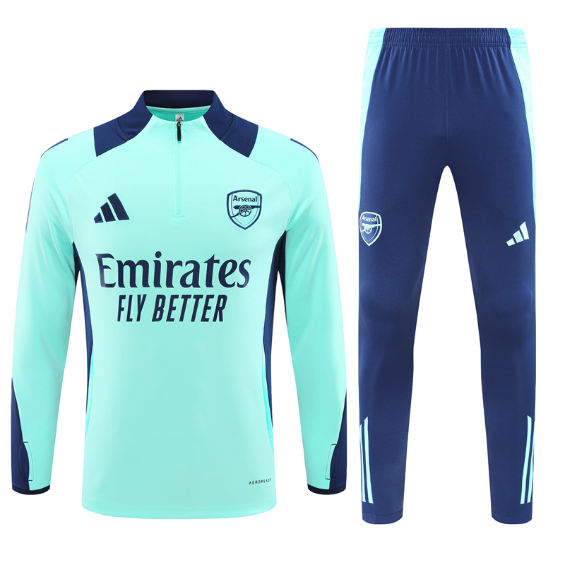 Arsenal 24-25 Long Sleeve Training Set - Lake Blue - JerseysGala