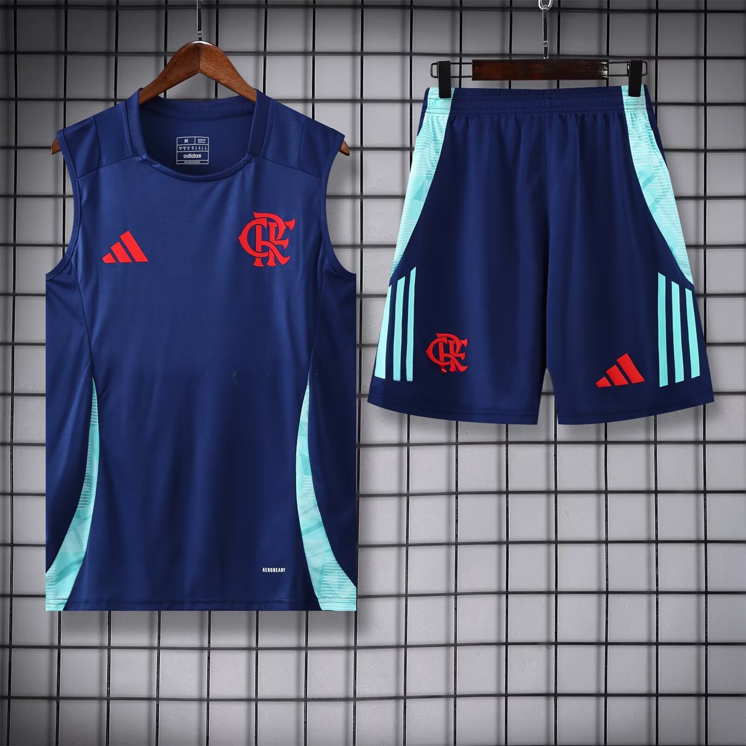 Flamengo 25-26 Vest Training Set - Royal Blue With Royal Blue - JerseysGala