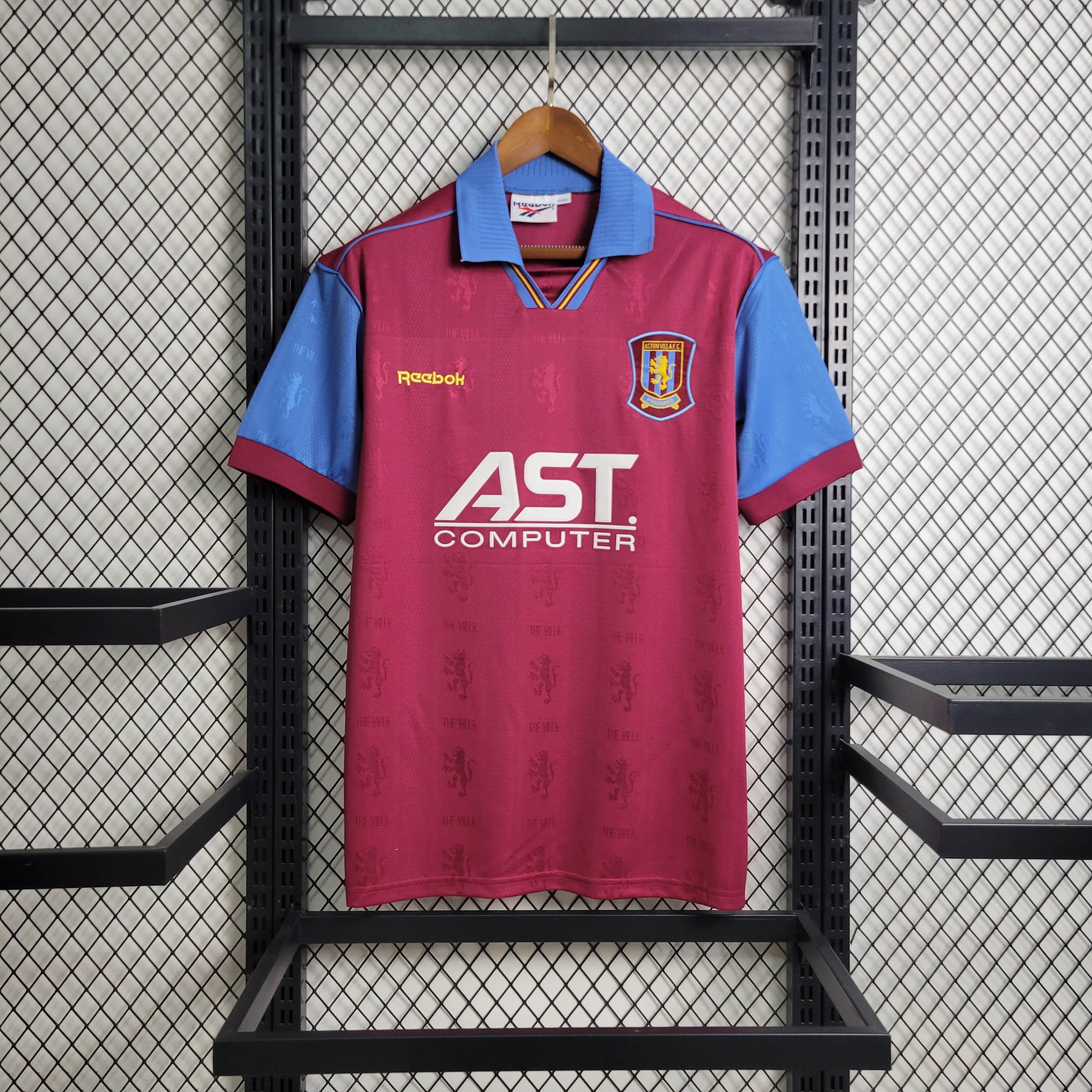 Retro Aston Villa 1995-97 Home Stadium Jersey - JerseysGala