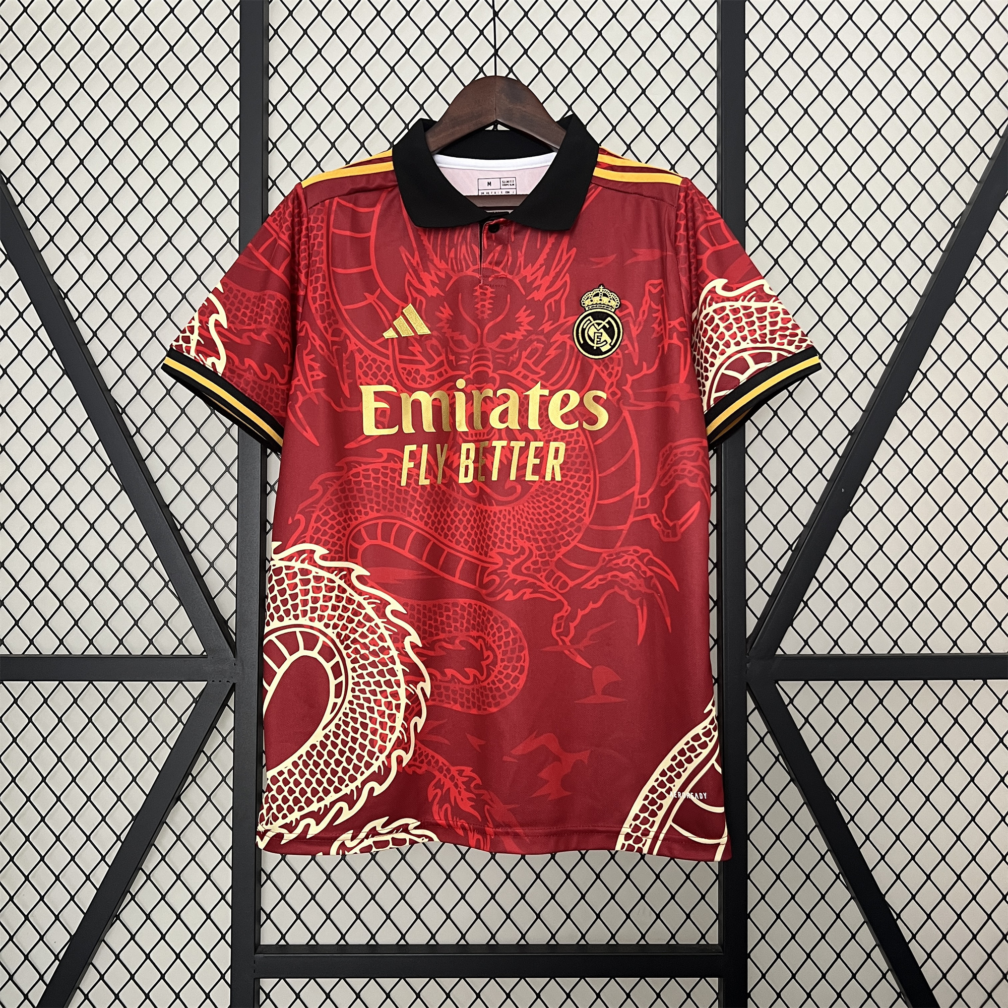 Real Madrid 24-25 Red Colorful Dragon Speical Jersey - Fans Version - JerseysGala